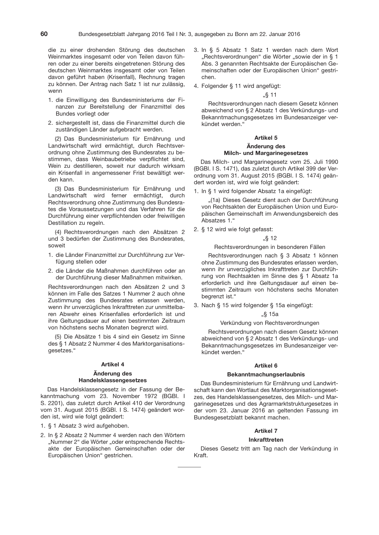 BGBl. 2016, Seite 60 — Originalseite als Abbildung