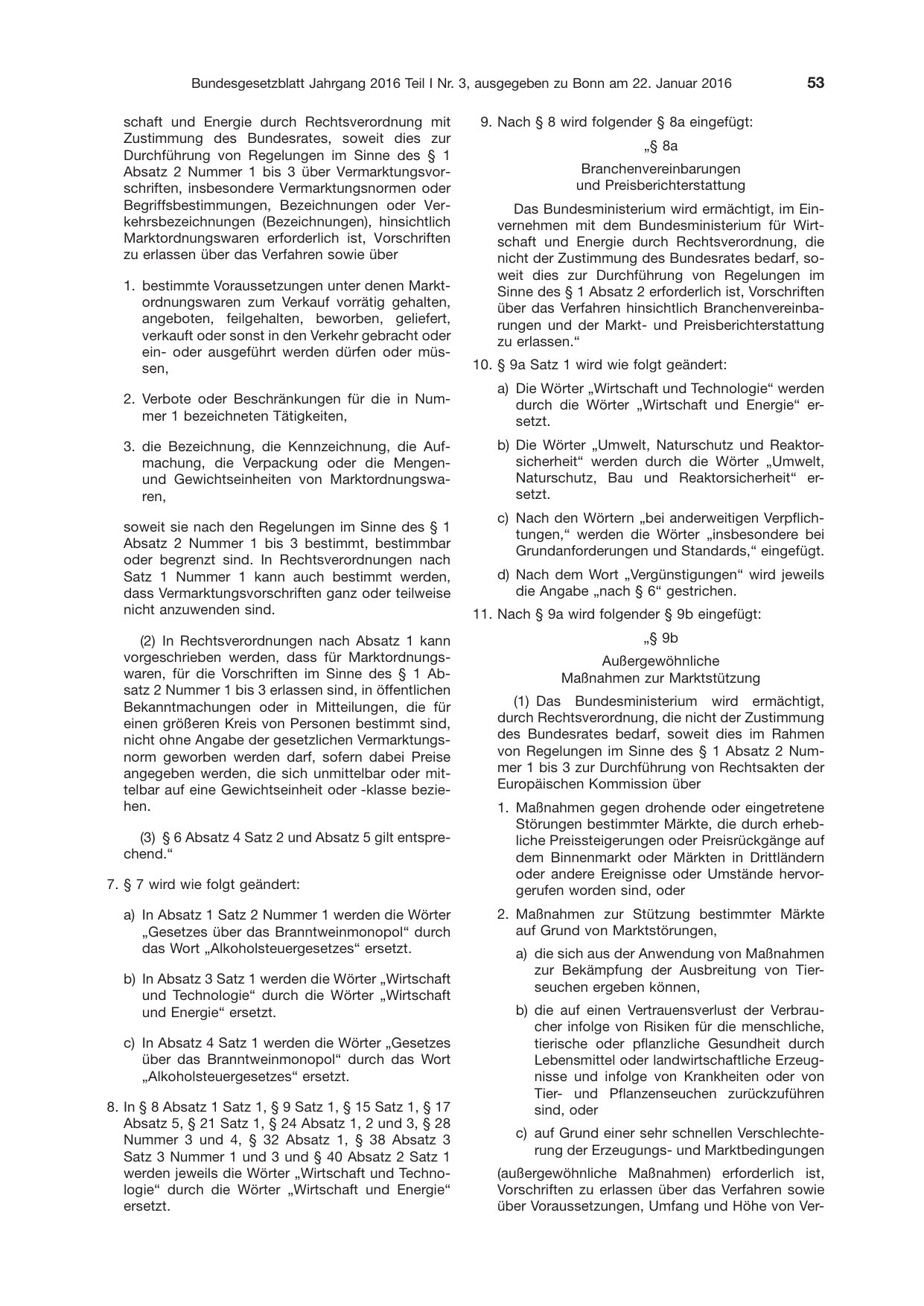 BGBl. 2016, Seite 53 — Originalseite als Abbildung