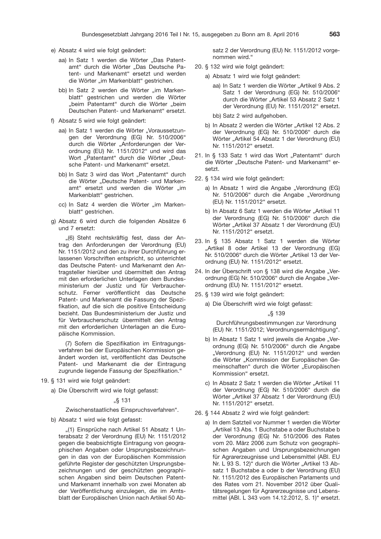 BGBl. 2016, Seite 563 — Originalseite als Abbildung