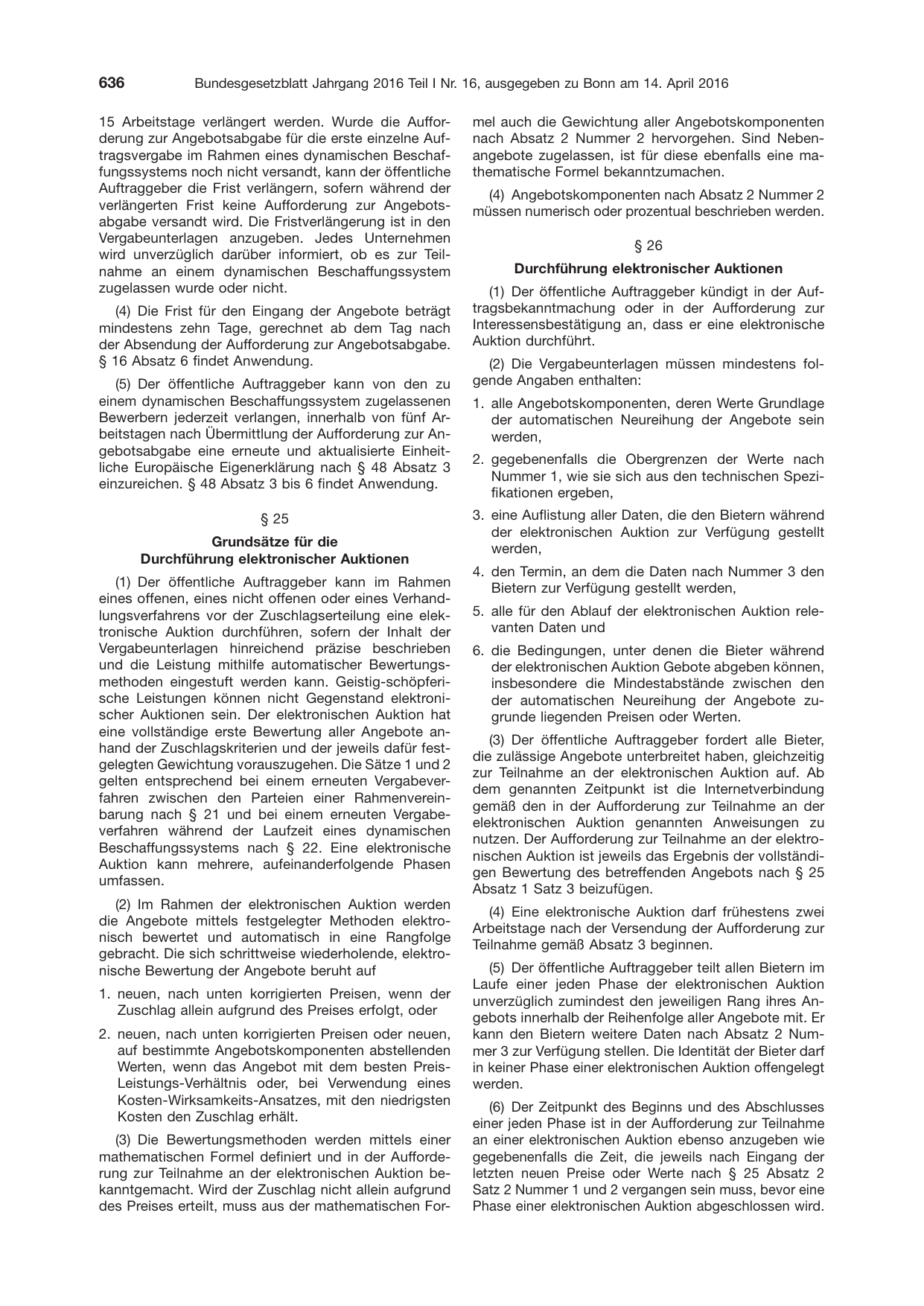 BGBl. 2016, Seite 636 — Originalseite als Abbildung