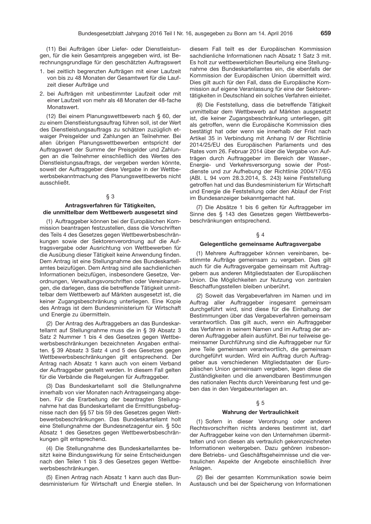 BGBl. 2016, Seite 659 — Originalseite als Abbildung