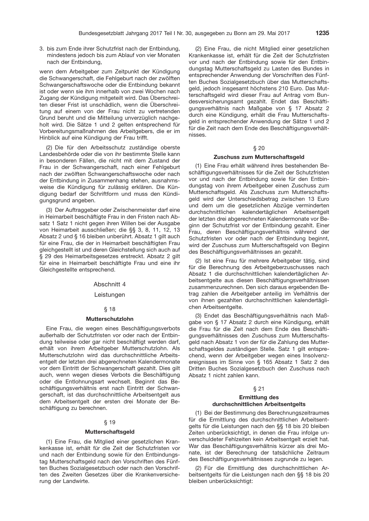 BGBl. 2017, Seite 1235 — Originalseite als Abbildung