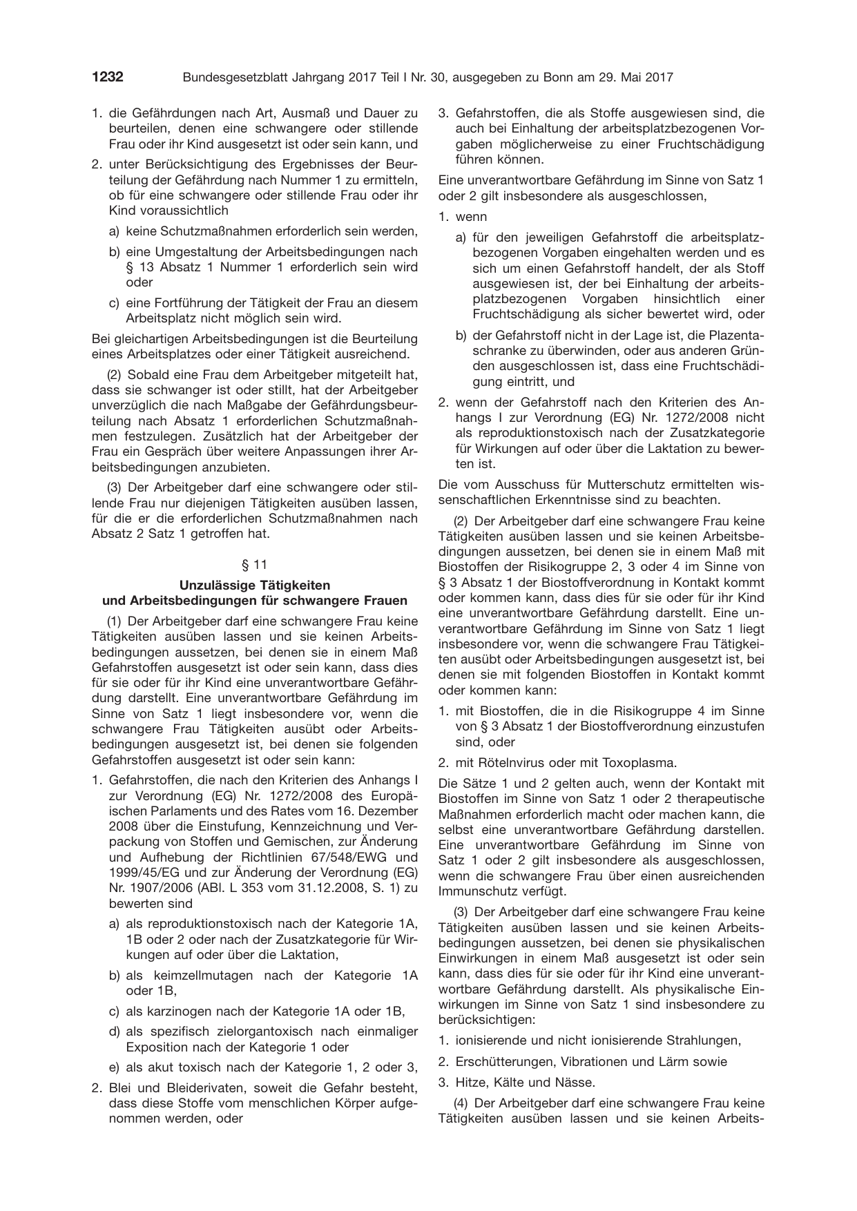 BGBl. 2017, Seite 1232 — Originalseite als Abbildung