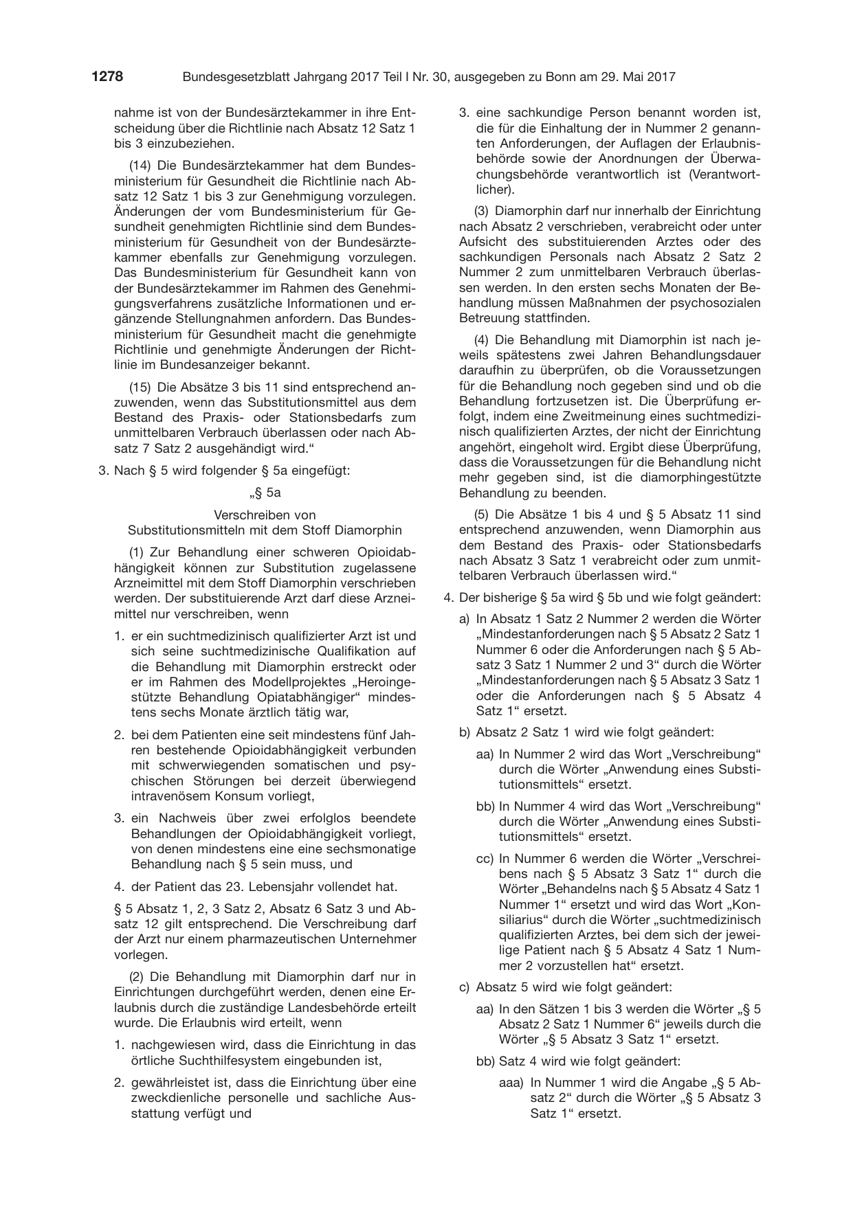 BGBl. 2017, Seite 1278 — Originalseite als Abbildung