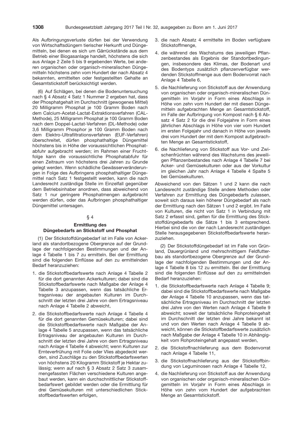 BGBl. 2017, Seite 1308 — Originalseite als Abbildung