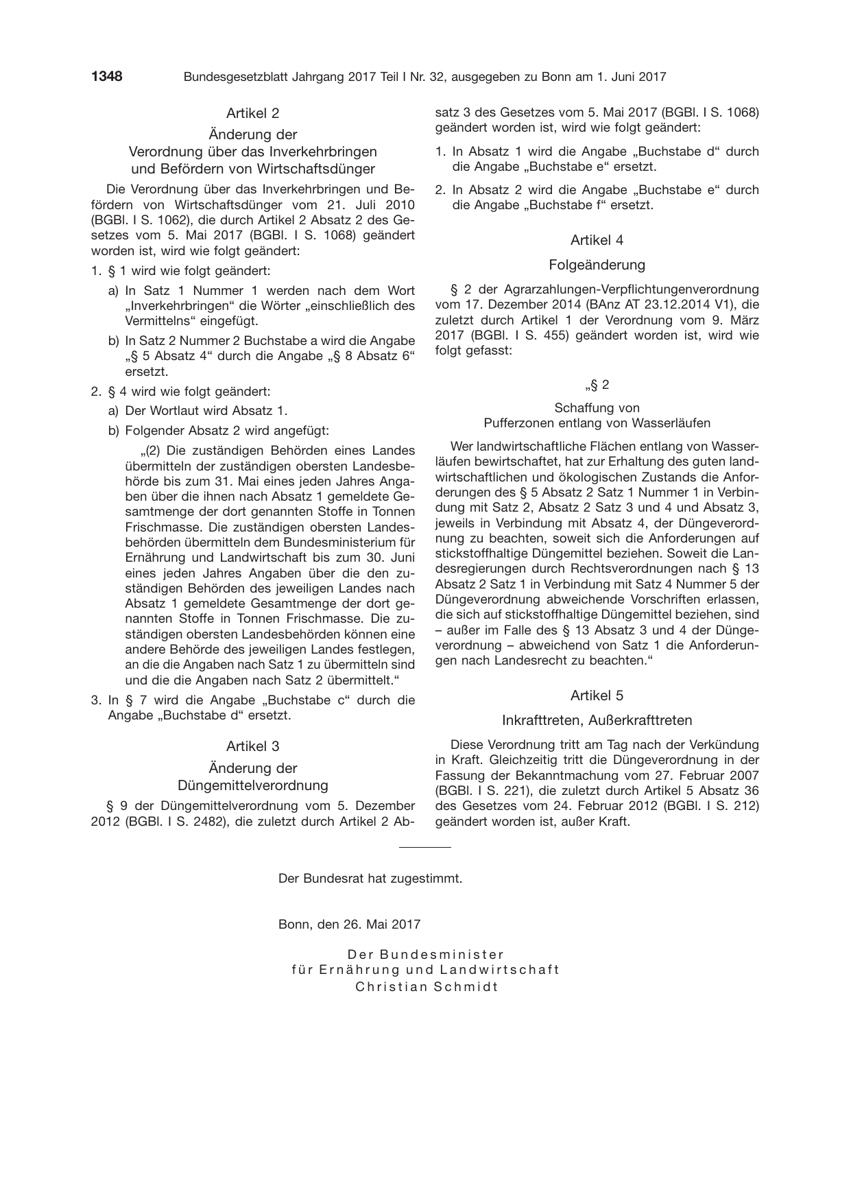 BGBl. 2017, Seite 1348 — Originalseite als Abbildung