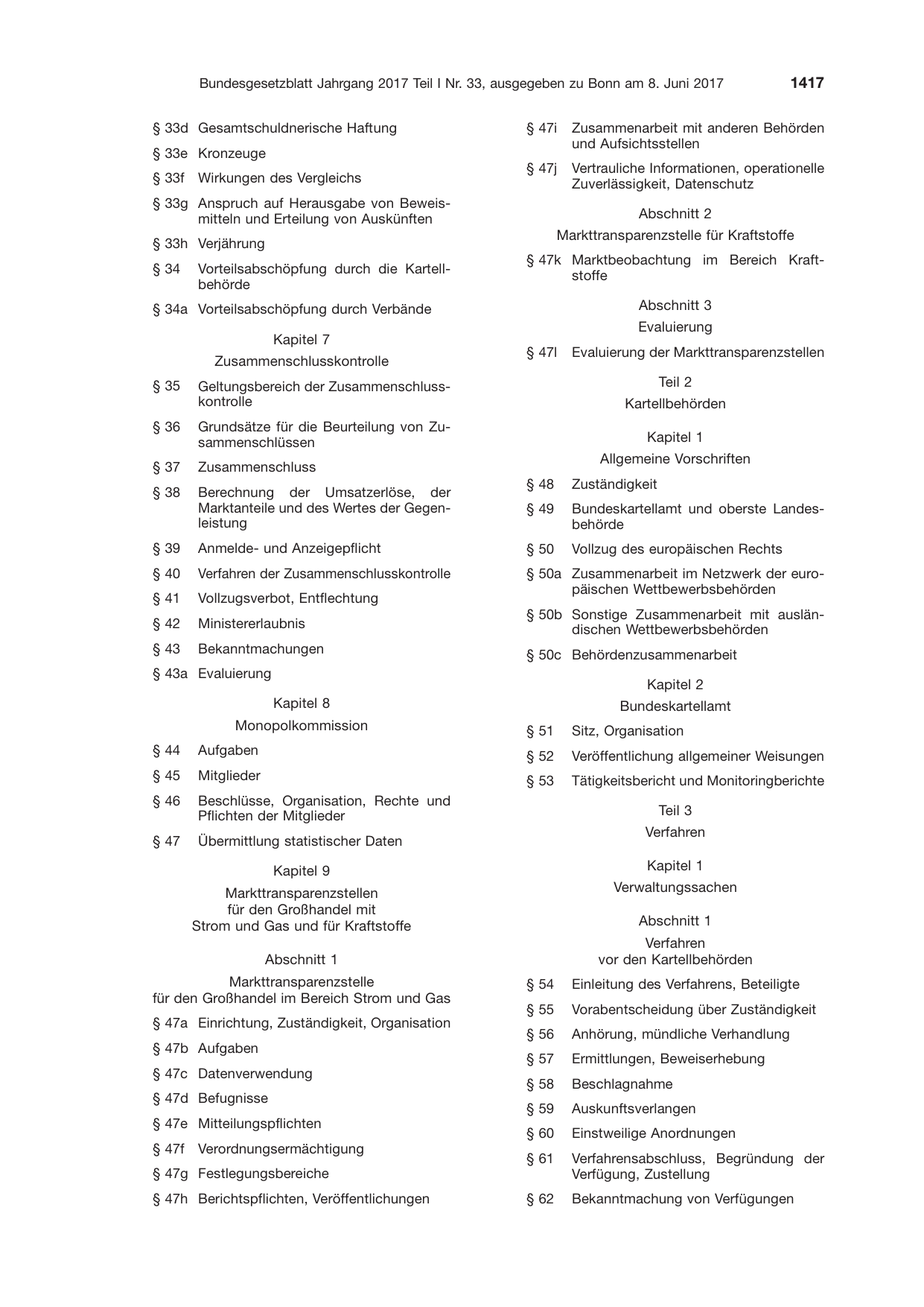 BGBl. 2017, Seite 1417 — Originalseite als Abbildung