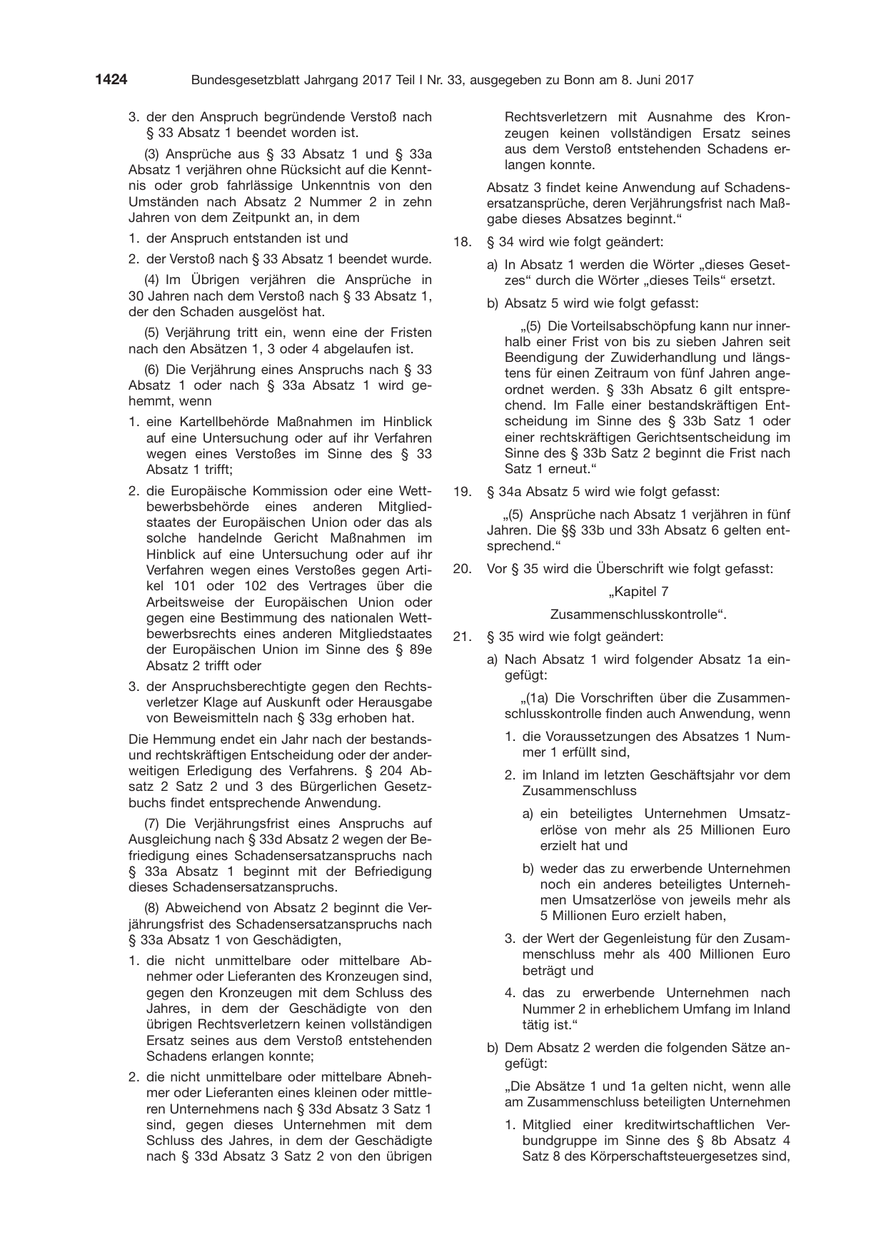 BGBl. 2017, Seite 1424 — Originalseite als Abbildung