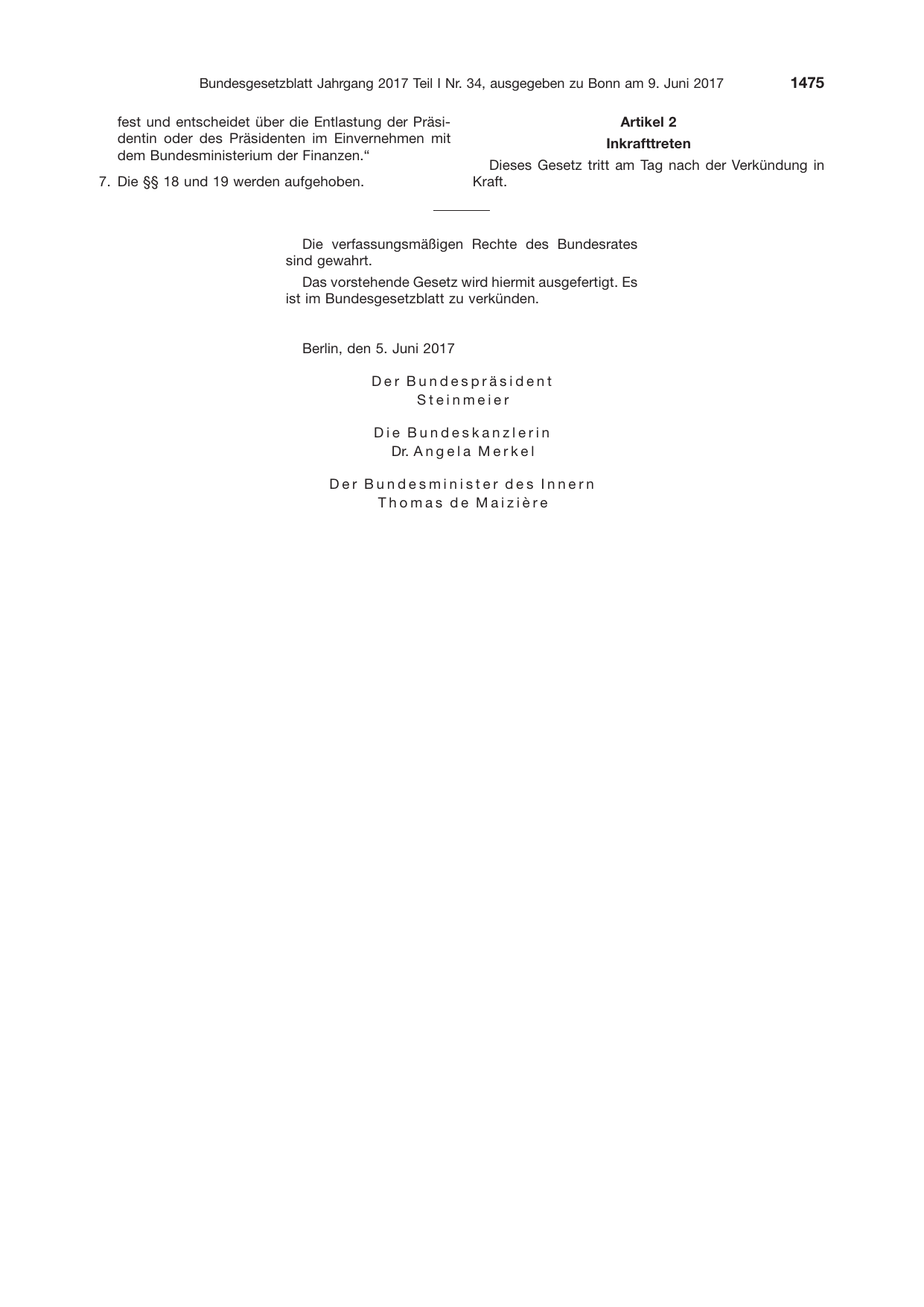 BGBl. 2017, Seite 1475 — Originalseite als Abbildung