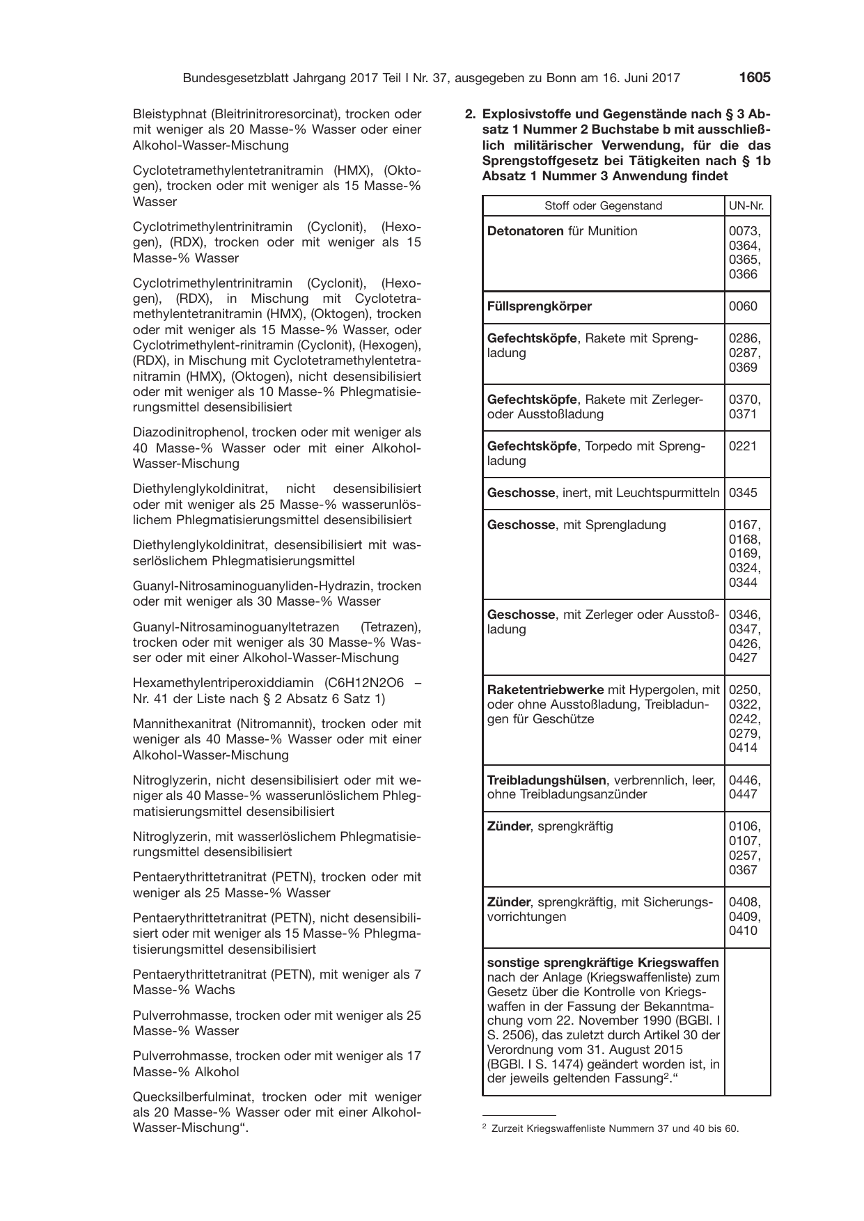 BGBl. 2017, Seite 1605 — Originalseite als Abbildung