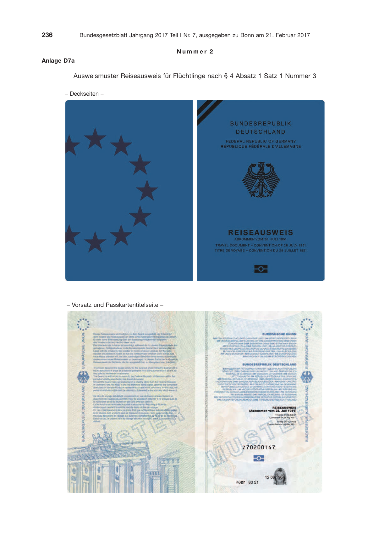 BGBl. 2017, Seite 236 — Originalseite als Abbildung