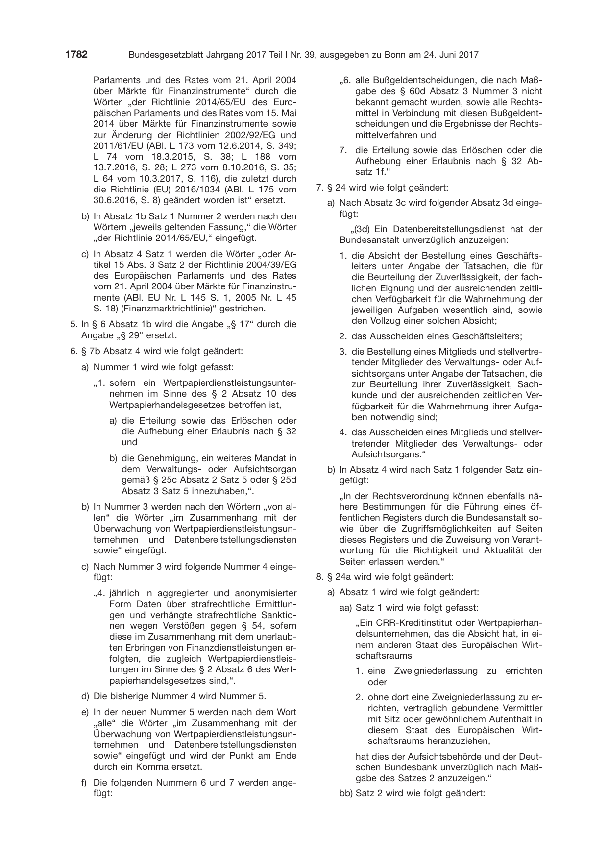 BGBl. 2017, Seite 1782 — Originalseite als Abbildung