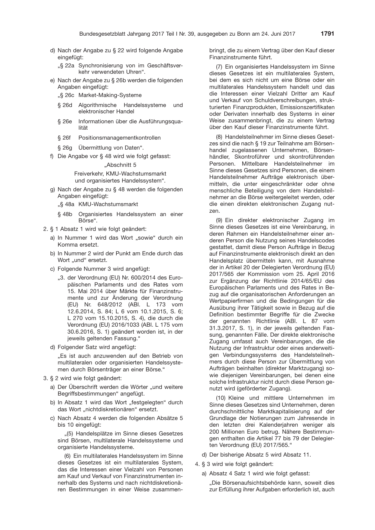 BGBl. 2017, Seite 1791 — Originalseite als Abbildung