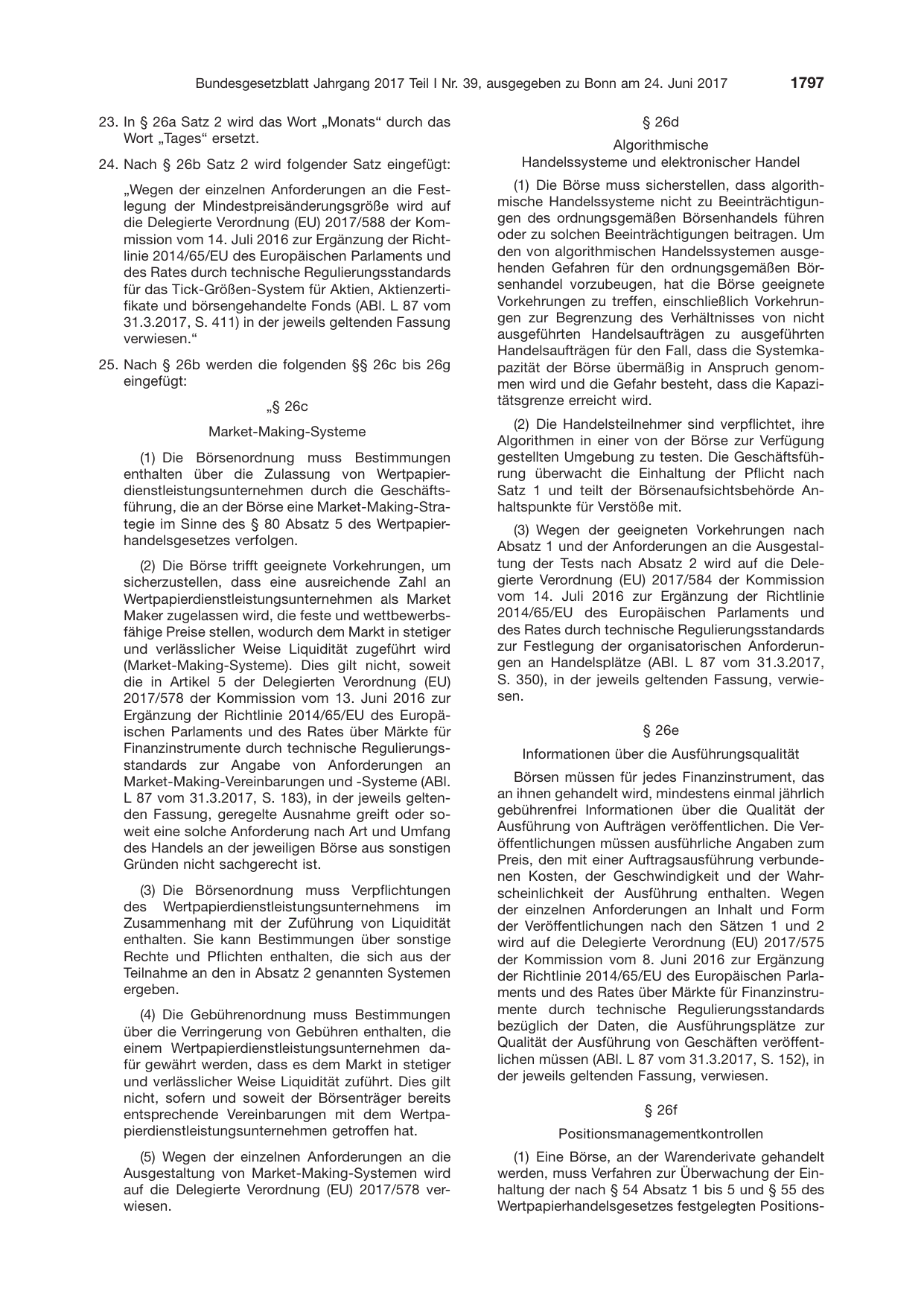 BGBl. 2017, Seite 1797 — Originalseite als Abbildung