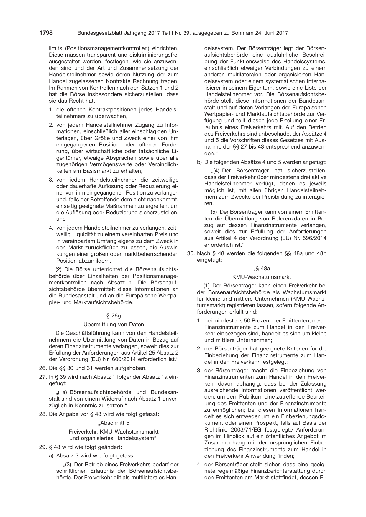 BGBl. 2017, Seite 1798 — Originalseite als Abbildung