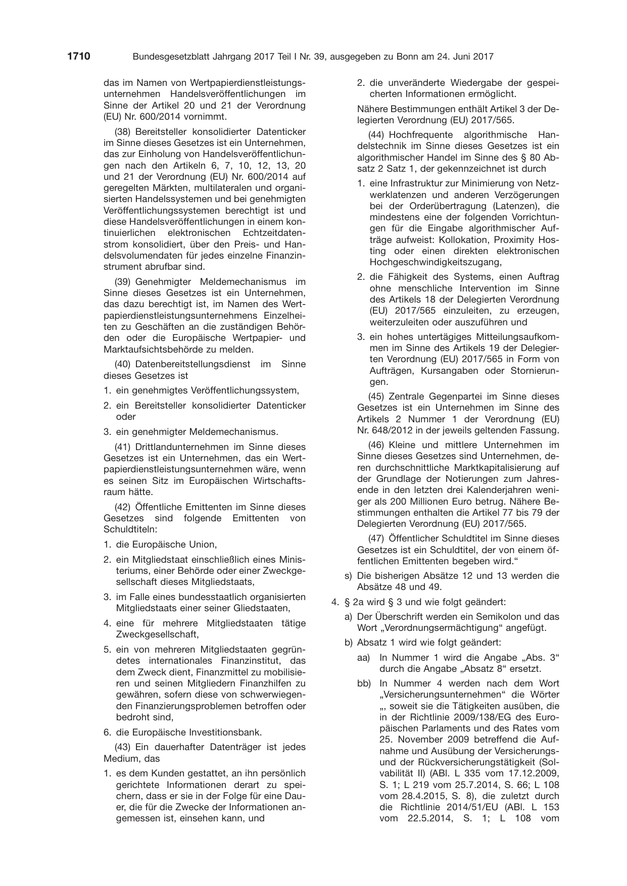 BGBl. 2017, Seite 1710 — Originalseite als Abbildung