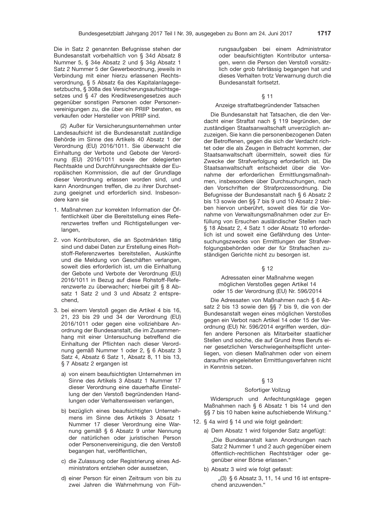 BGBl. 2017, Seite 1717 — Originalseite als Abbildung