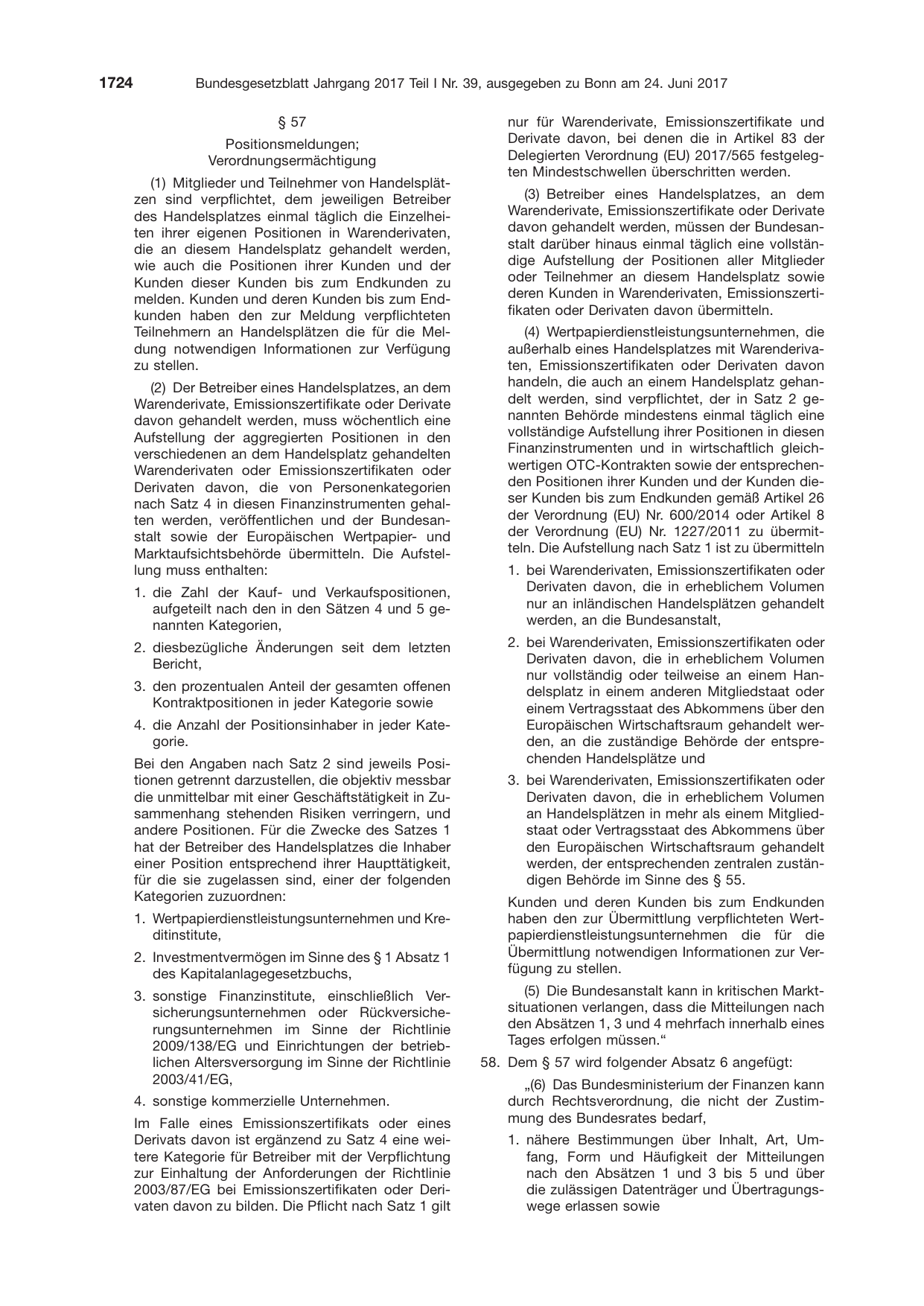 BGBl. 2017, Seite 1724 — Originalseite als Abbildung
