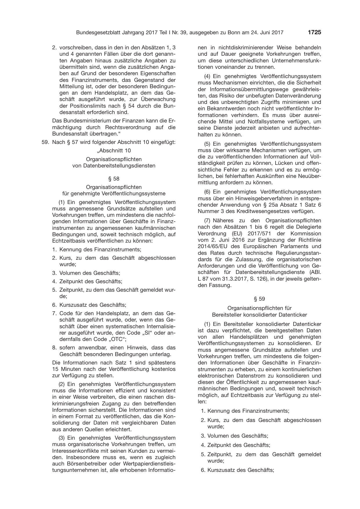 BGBl. 2017, Seite 1725 — Originalseite als Abbildung