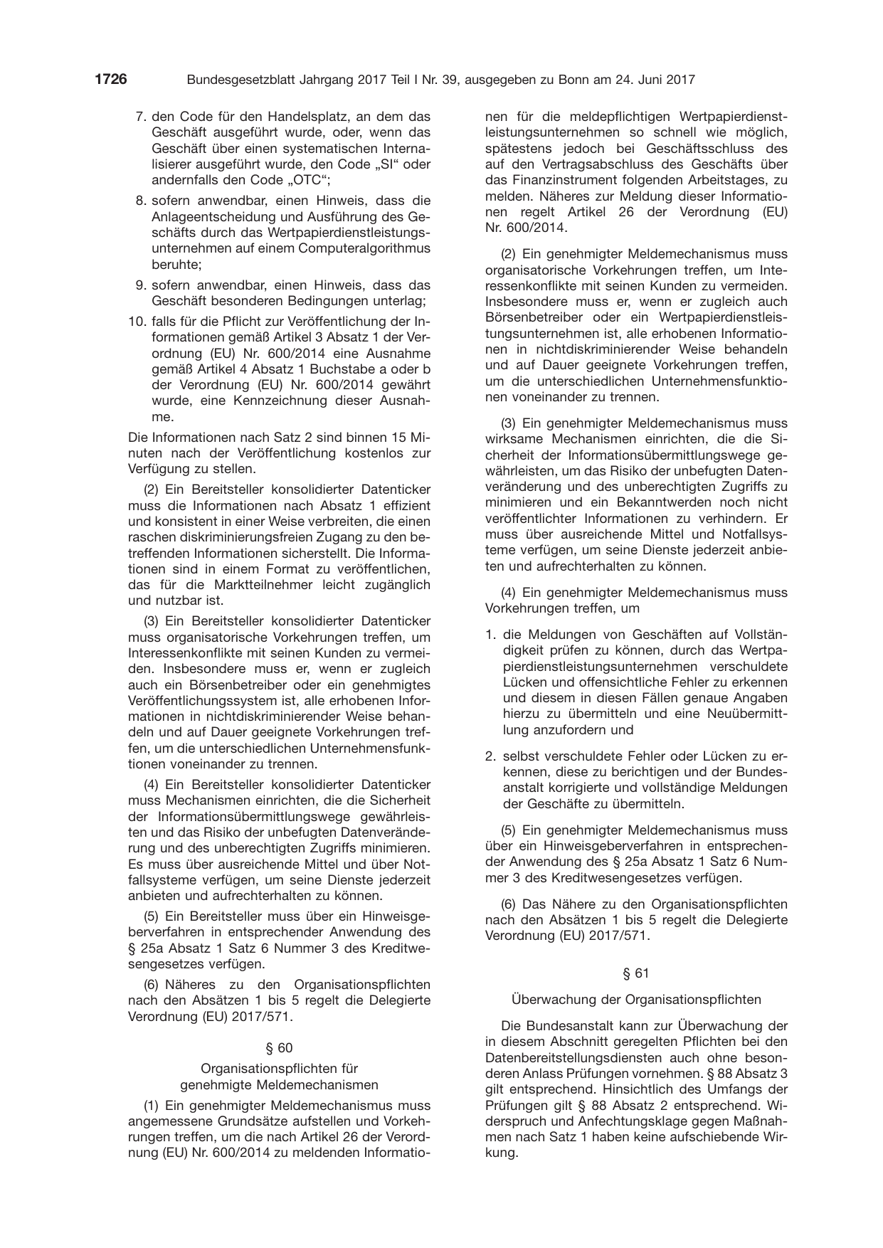 BGBl. 2017, Seite 1726 — Originalseite als Abbildung