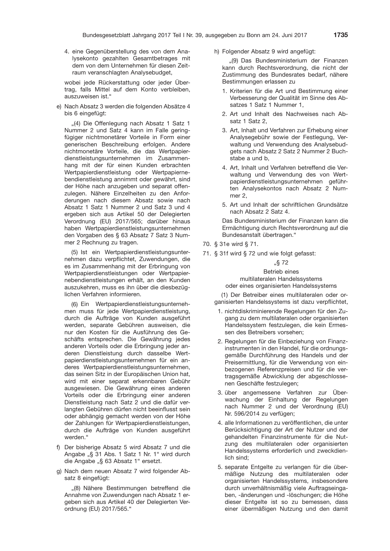 BGBl. 2017, Seite 1735 — Originalseite als Abbildung