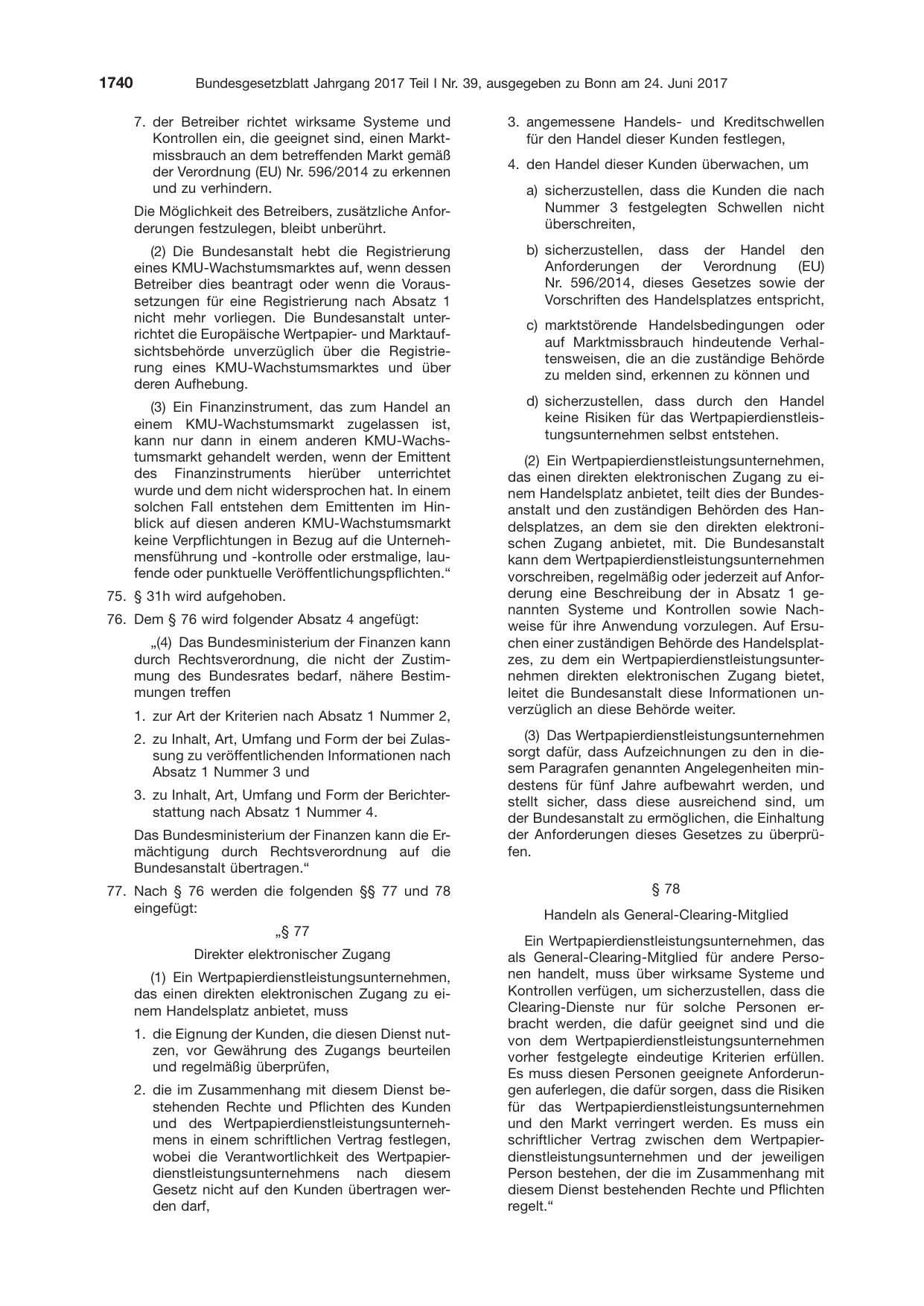 BGBl. 2017, Seite 1740 — Originalseite als Abbildung
