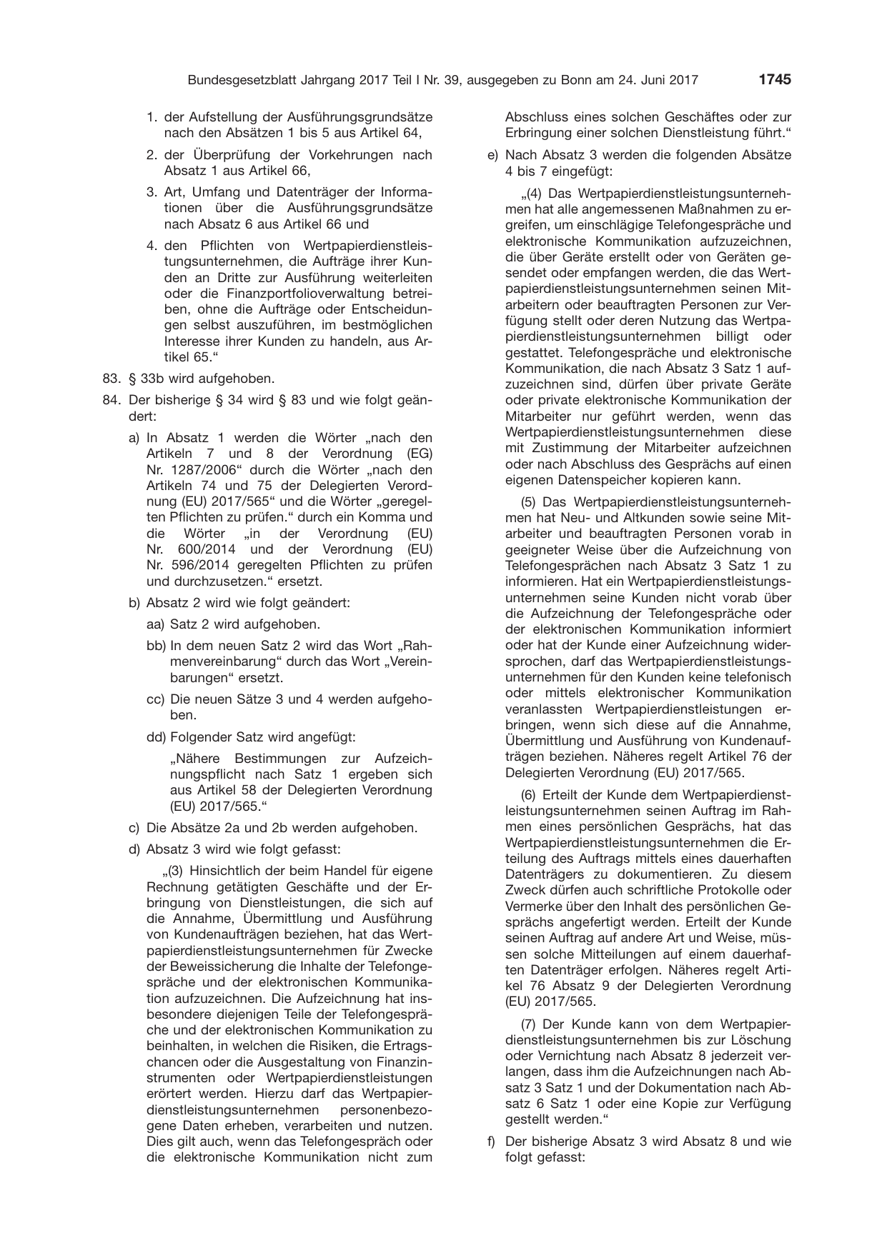 BGBl. 2017, Seite 1745 — Originalseite als Abbildung