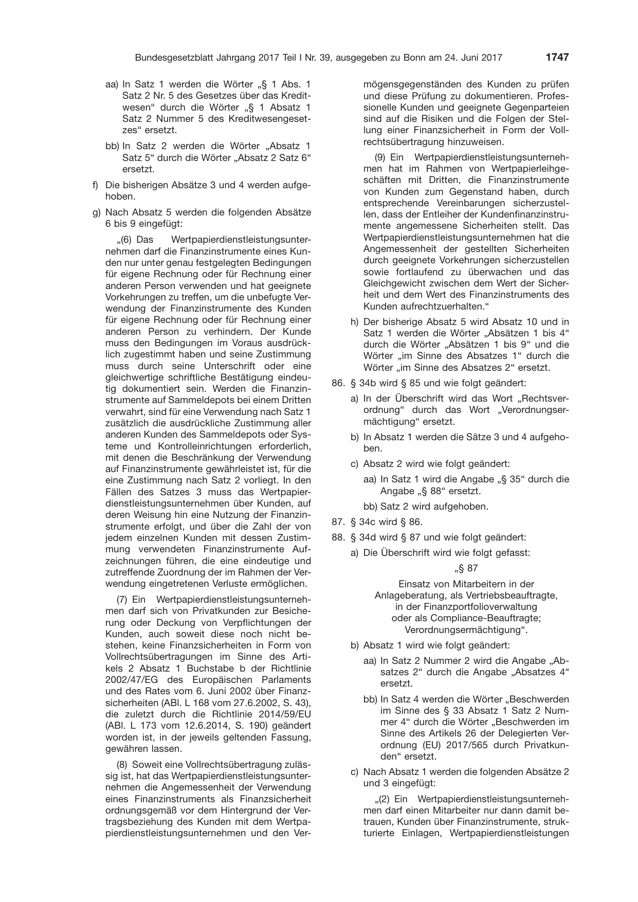BGBl. 2017, Seite 1747 — Originalseite als Abbildung