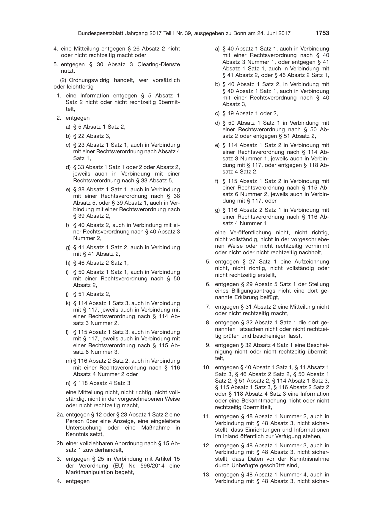 BGBl. 2017, Seite 1753 — Originalseite als Abbildung