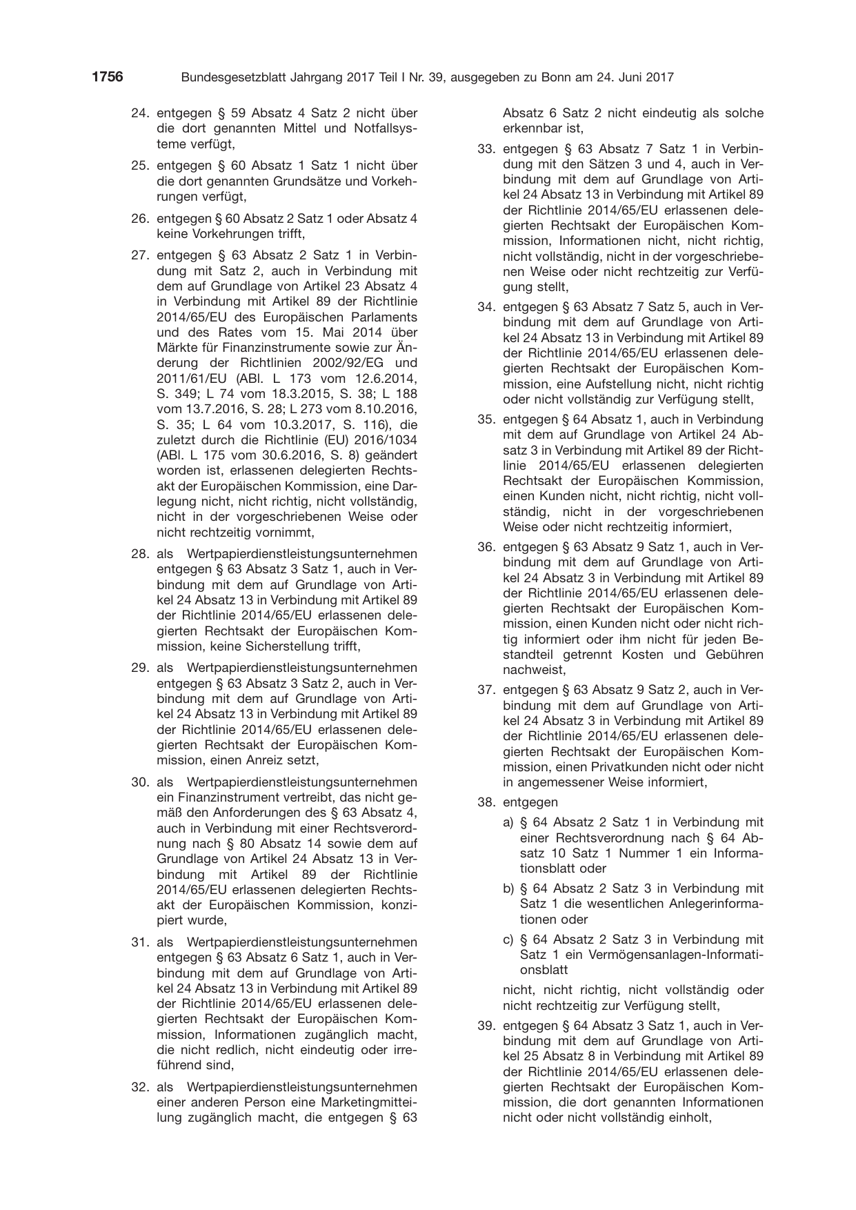 BGBl. 2017, Seite 1756 — Originalseite als Abbildung