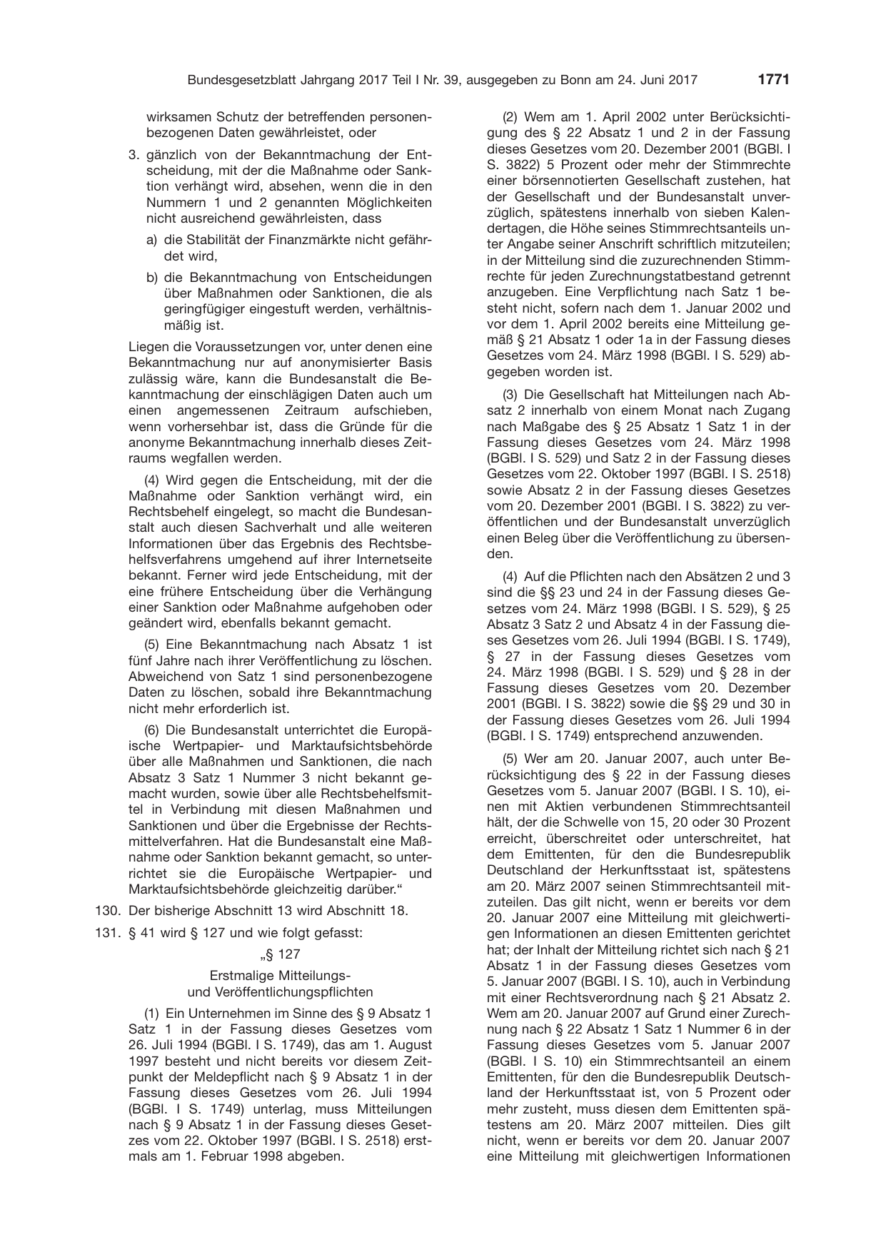 BGBl. 2017, Seite 1771 — Originalseite als Abbildung