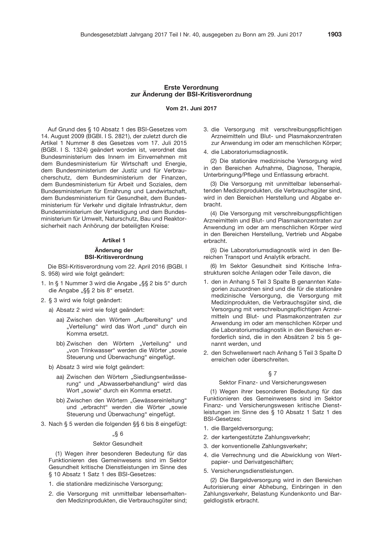 BGBl. 2017, Seite 1903 — Originalseite als Abbildung