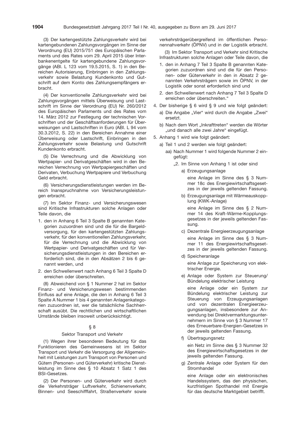 BGBl. 2017, Seite 1904 — Originalseite als Abbildung