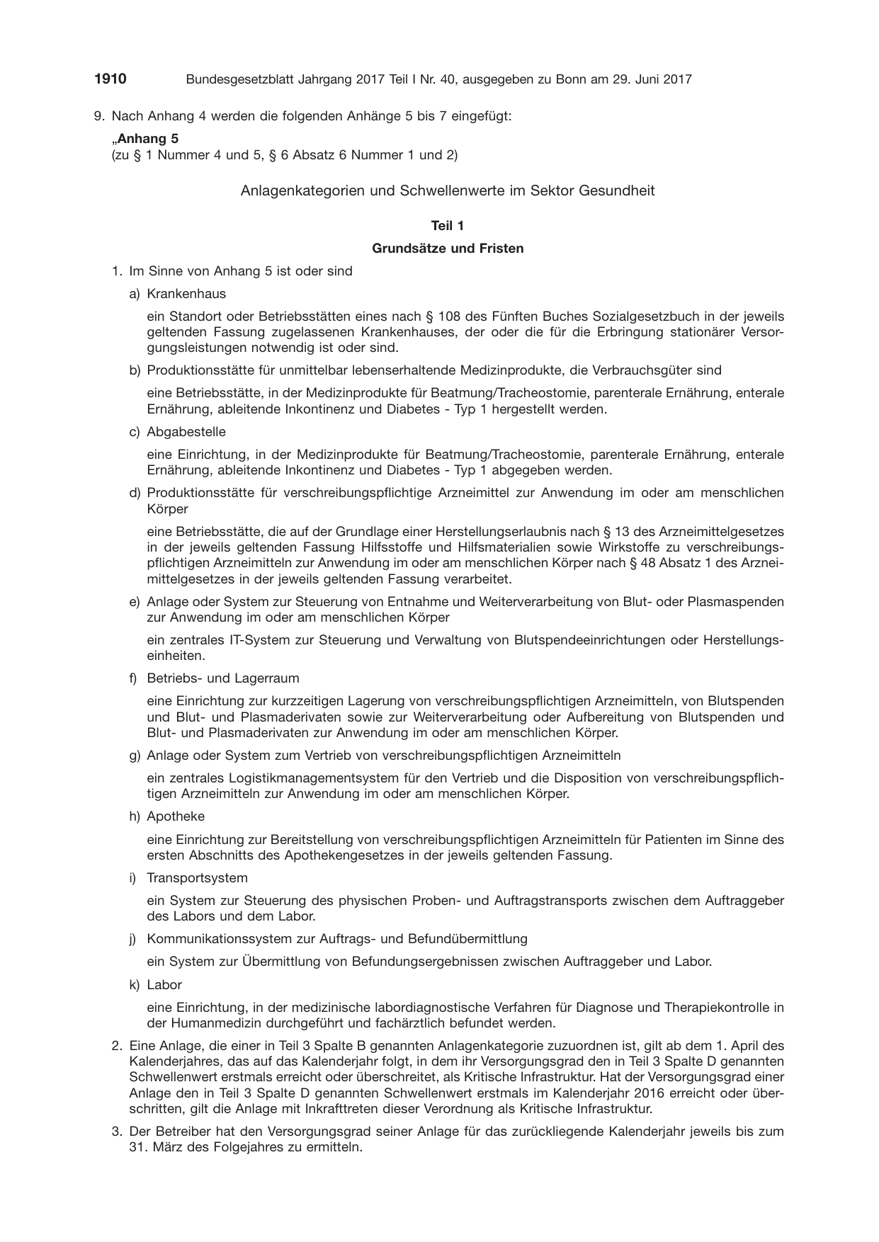 BGBl. 2017, Seite 1910 — Originalseite als Abbildung