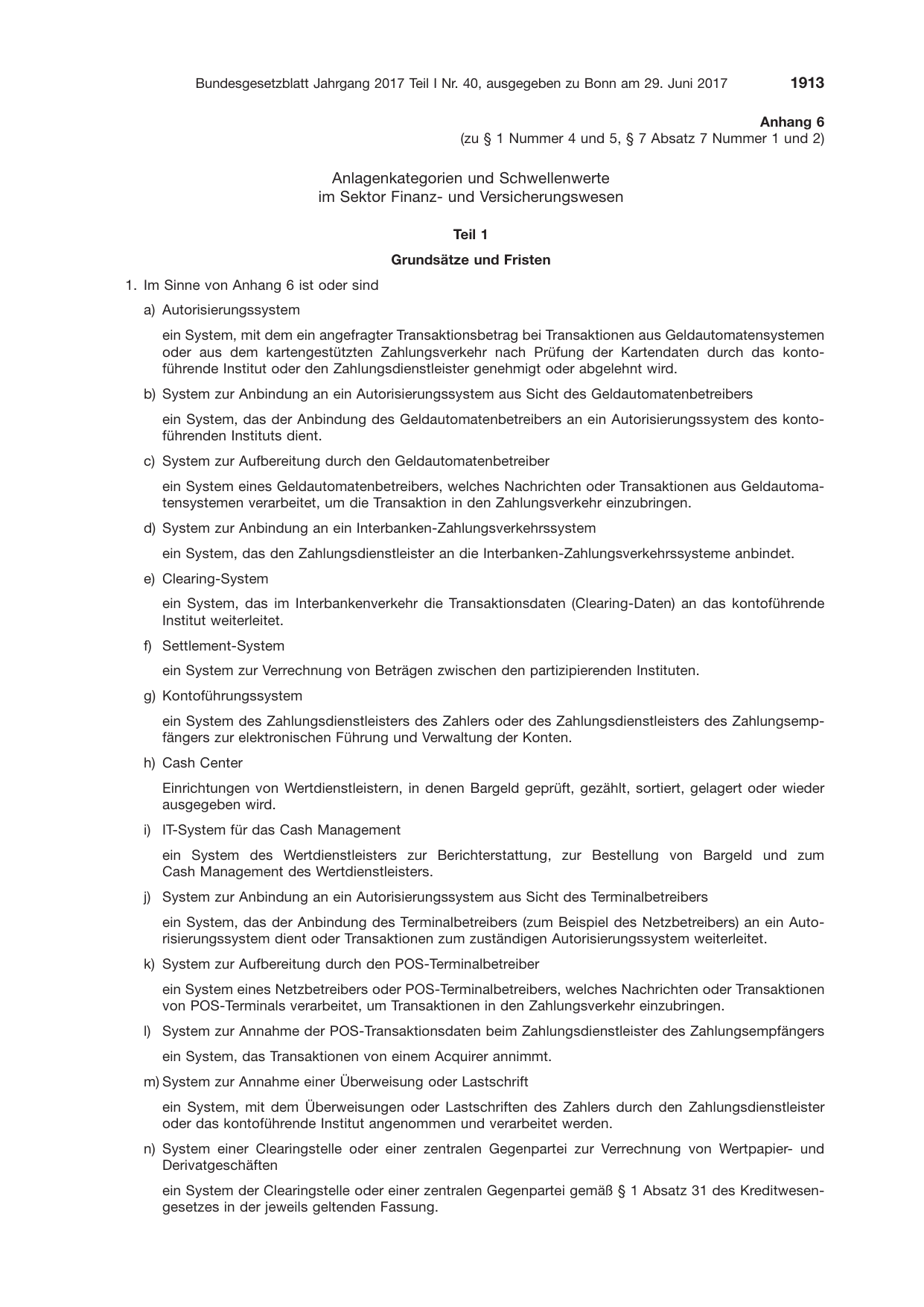 BGBl. 2017, Seite 1913 — Originalseite als Abbildung