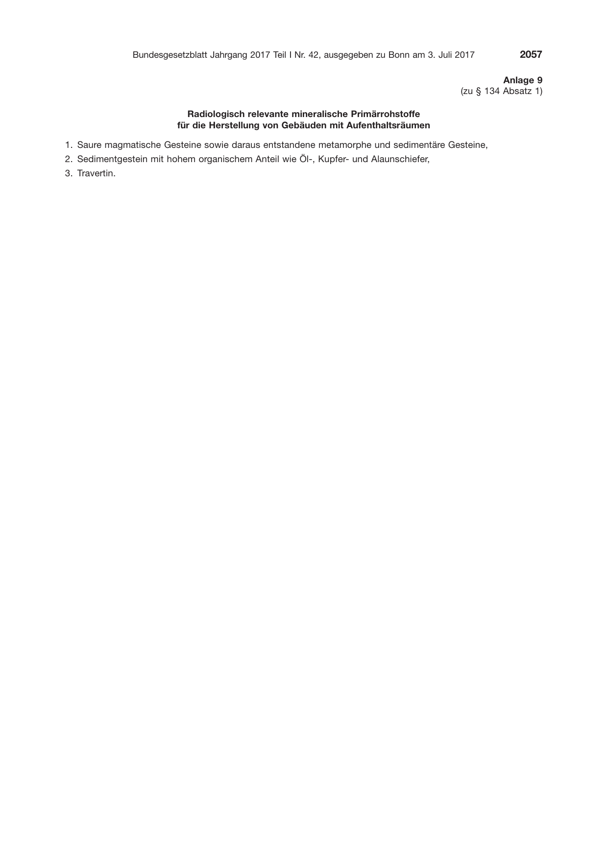 BGBl. 2017, Seite 2057 — Originalseite als Abbildung