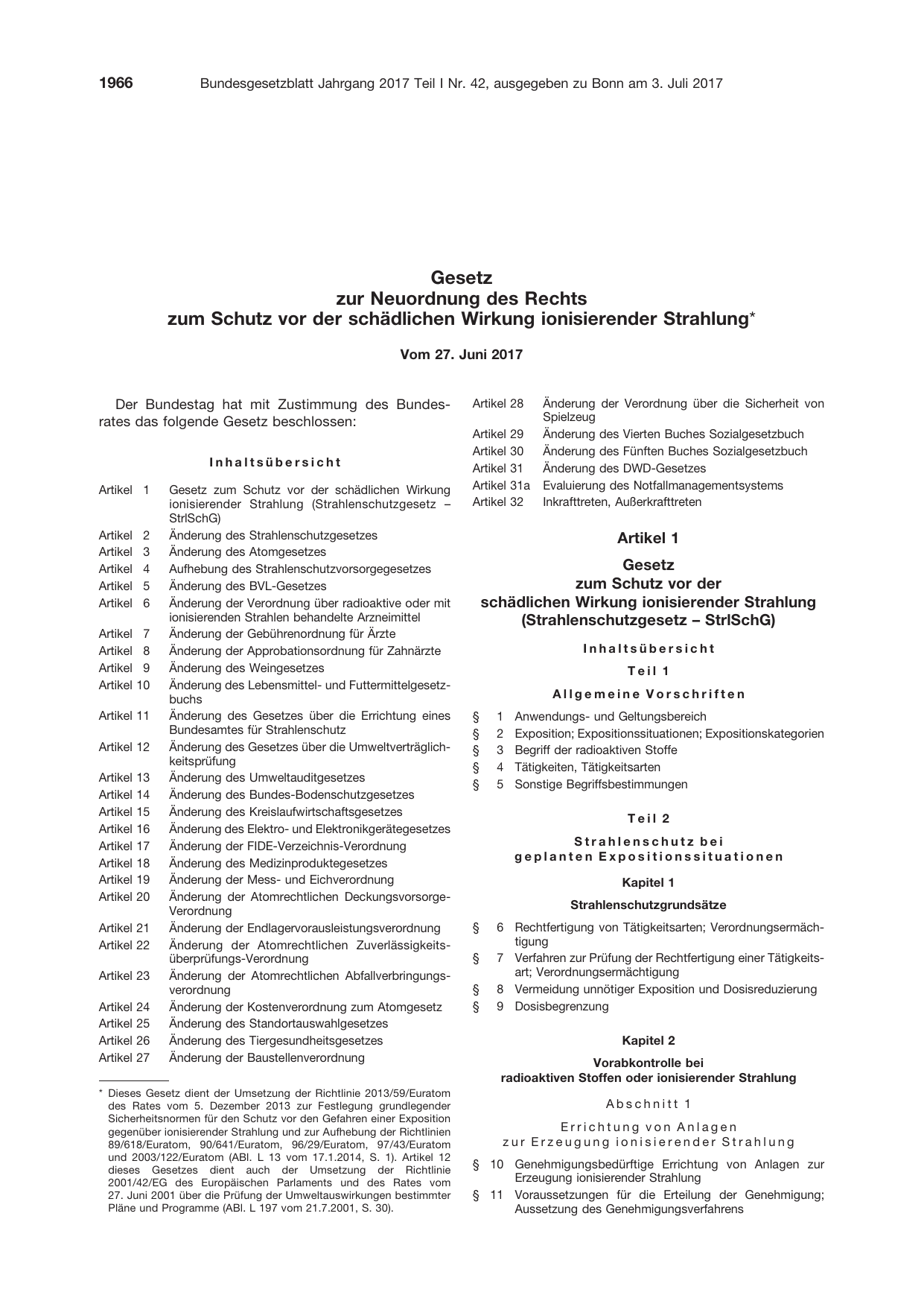 BGBl. 2017, Seite 1966 — Originalseite als Abbildung