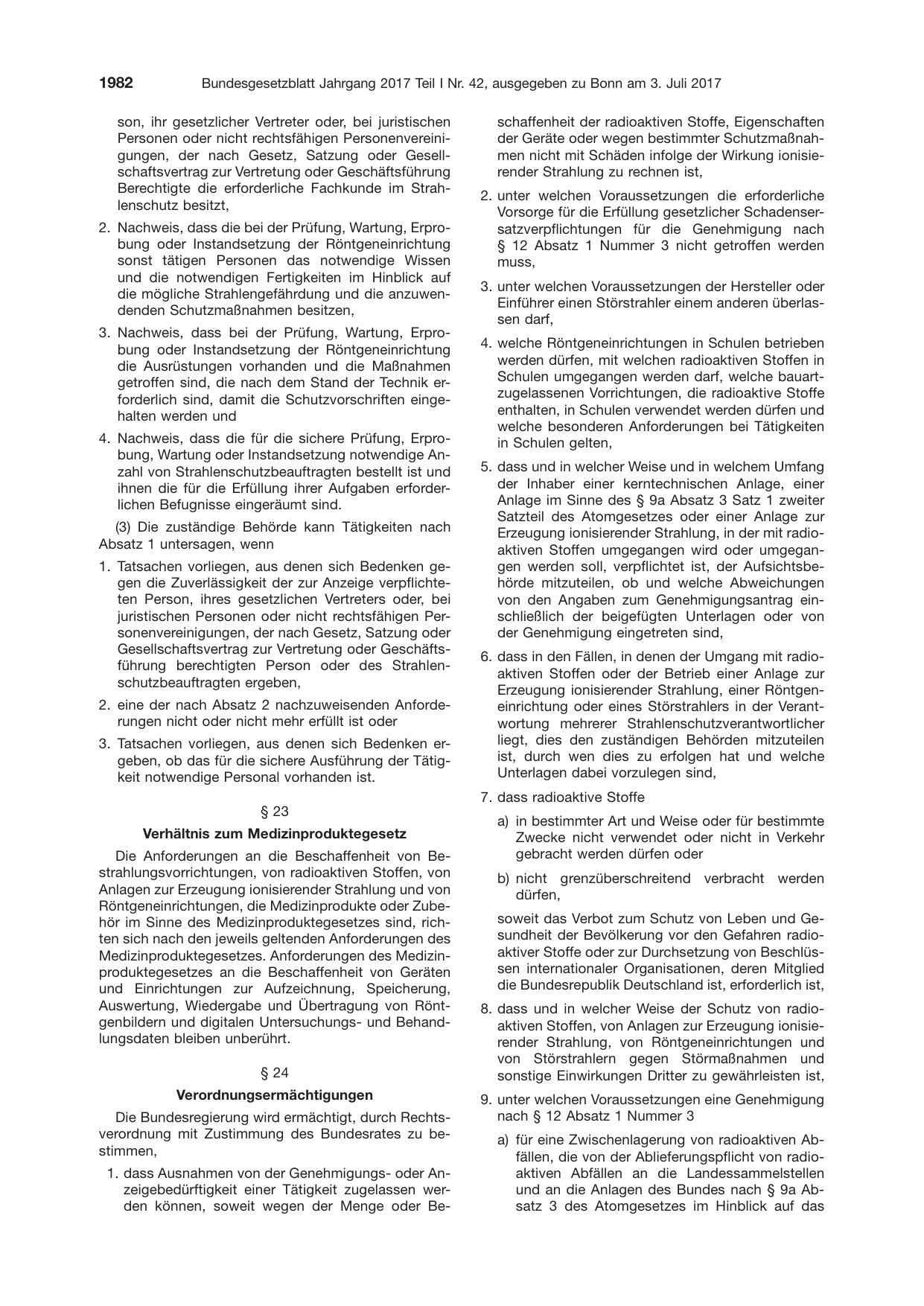 BGBl. 2017, Seite 1982 — Originalseite als Abbildung