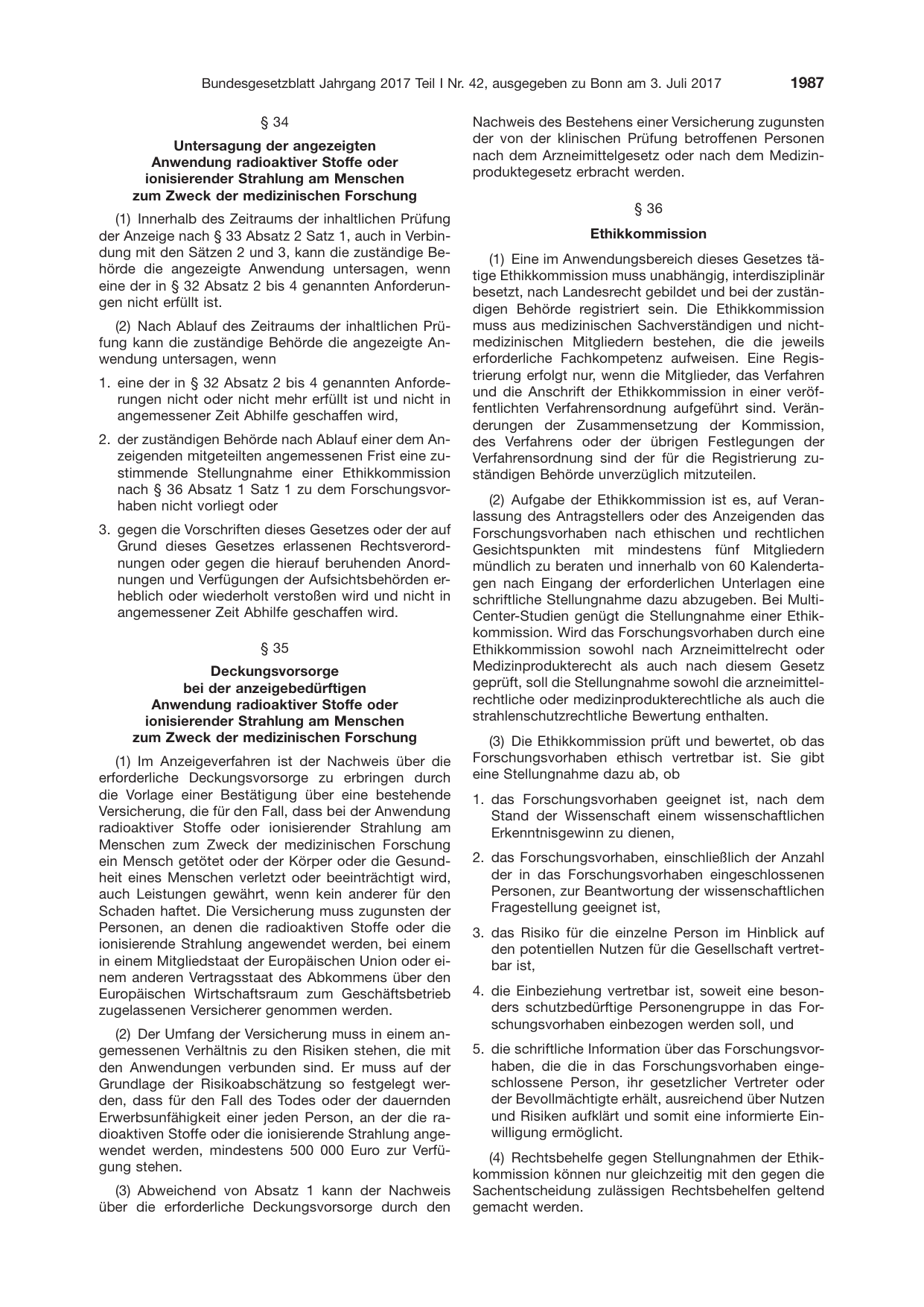 BGBl. 2017, Seite 1987 — Originalseite als Abbildung