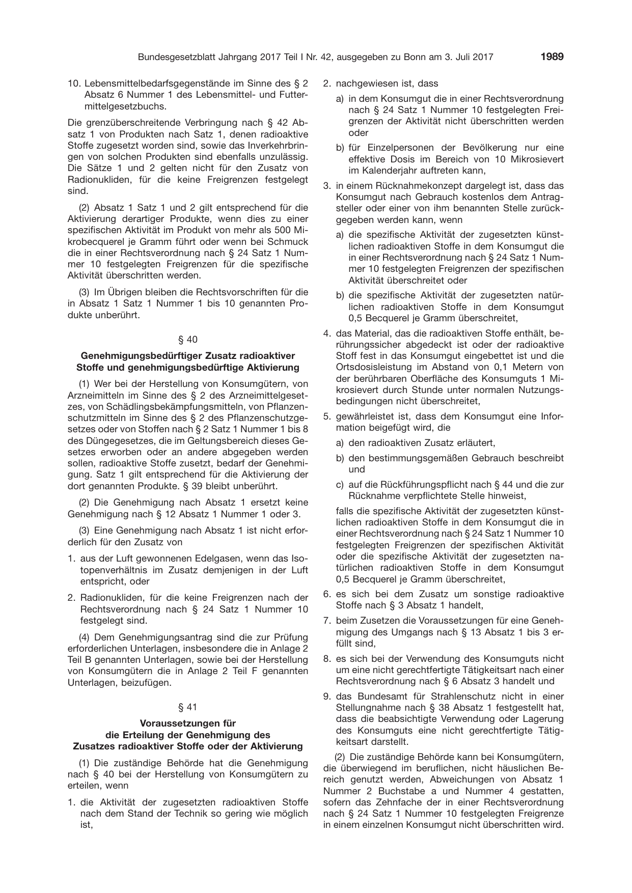 BGBl. 2017, Seite 1989 — Originalseite als Abbildung