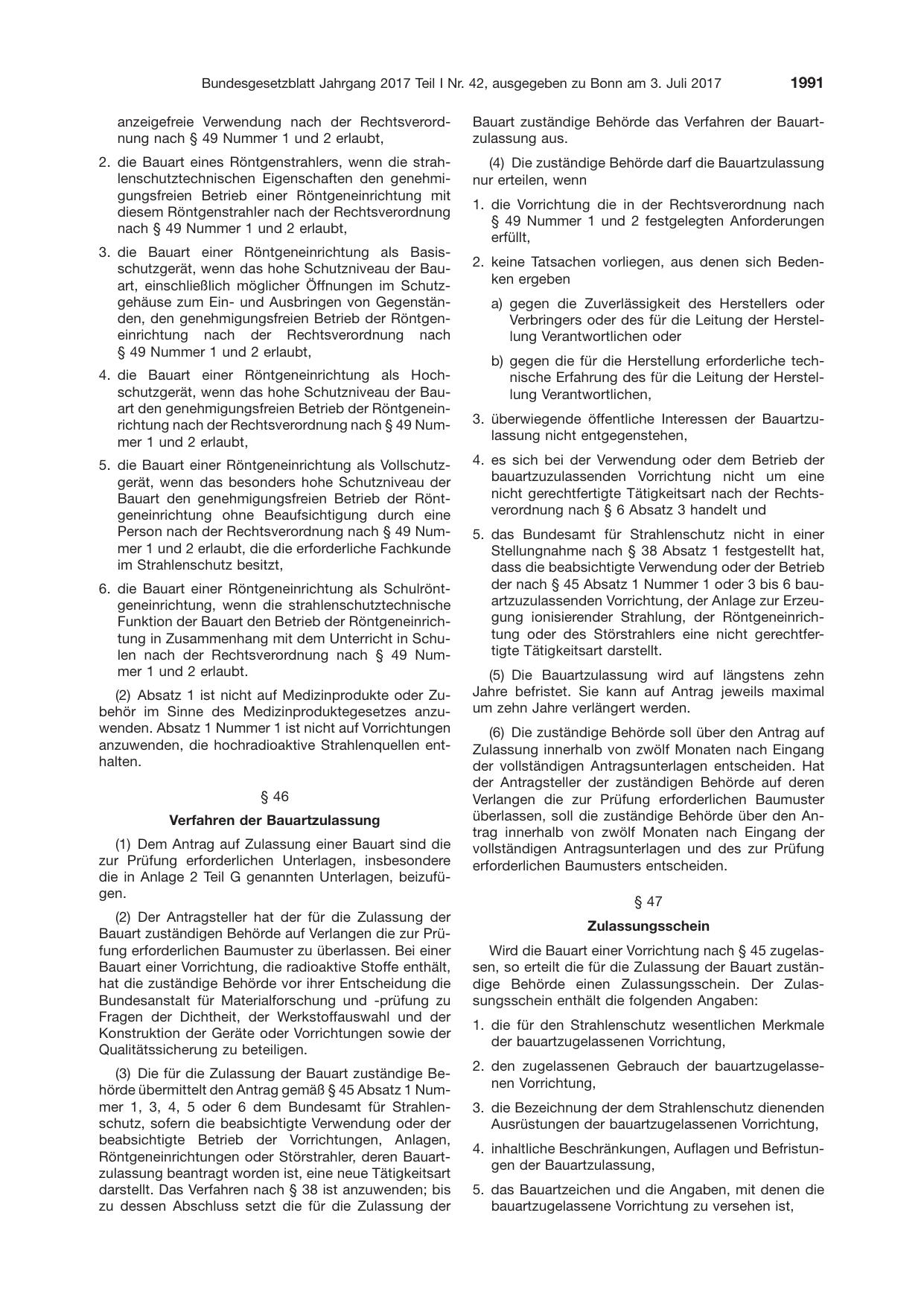 BGBl. 2017, Seite 1991 — Originalseite als Abbildung
