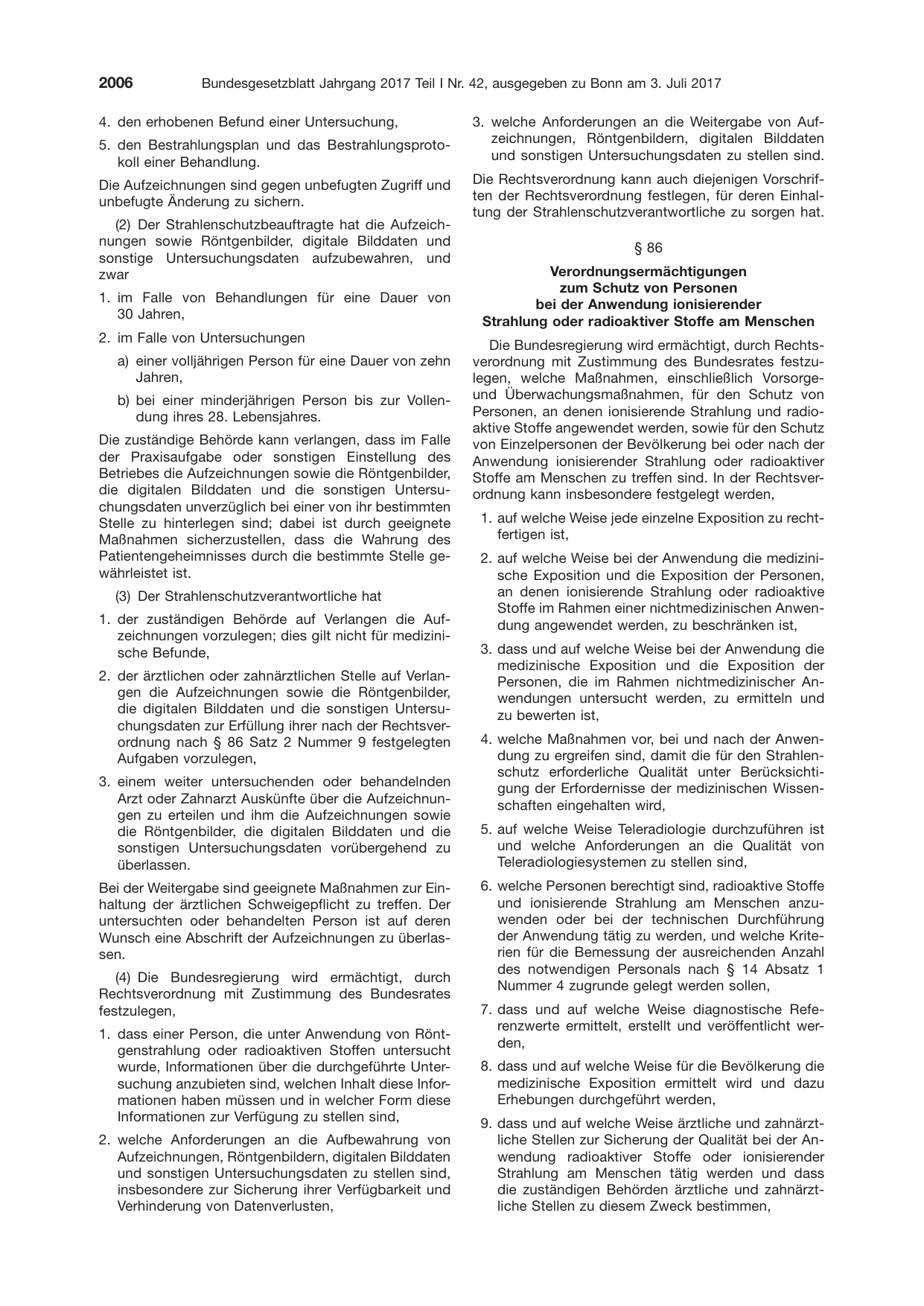 BGBl. 2017, Seite 2006 — Originalseite als Abbildung