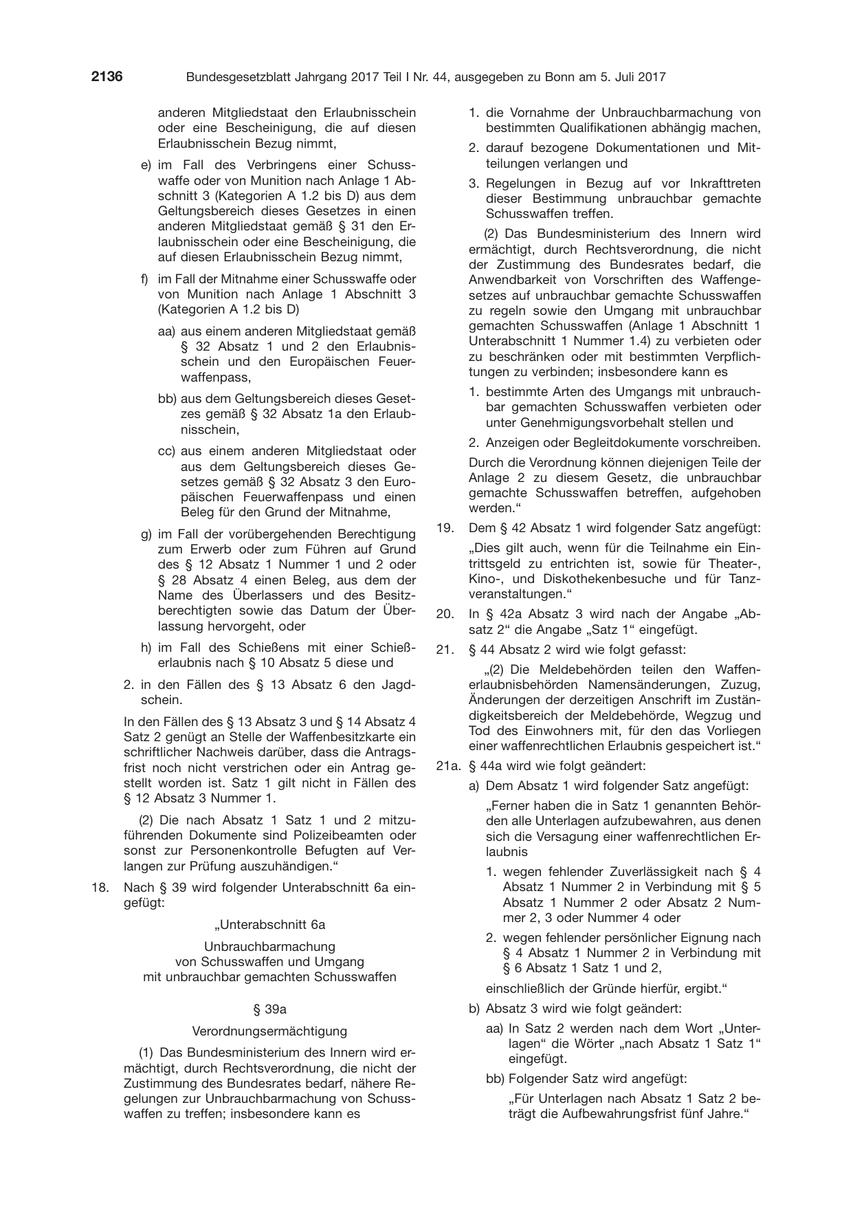 BGBl. 2017, Seite 2136 — Originalseite als Abbildung