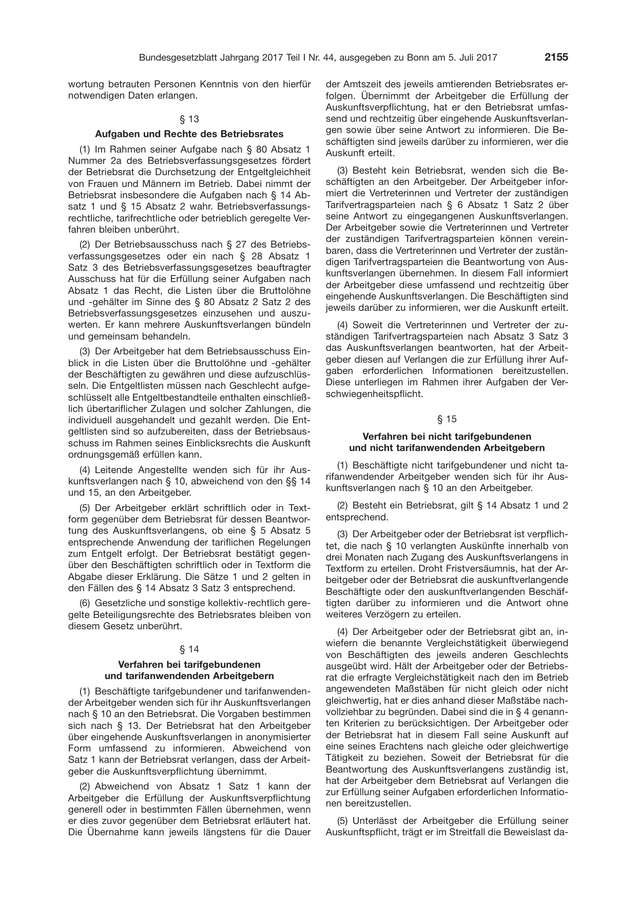 BGBl. 2017, Seite 2155 — Originalseite als Abbildung