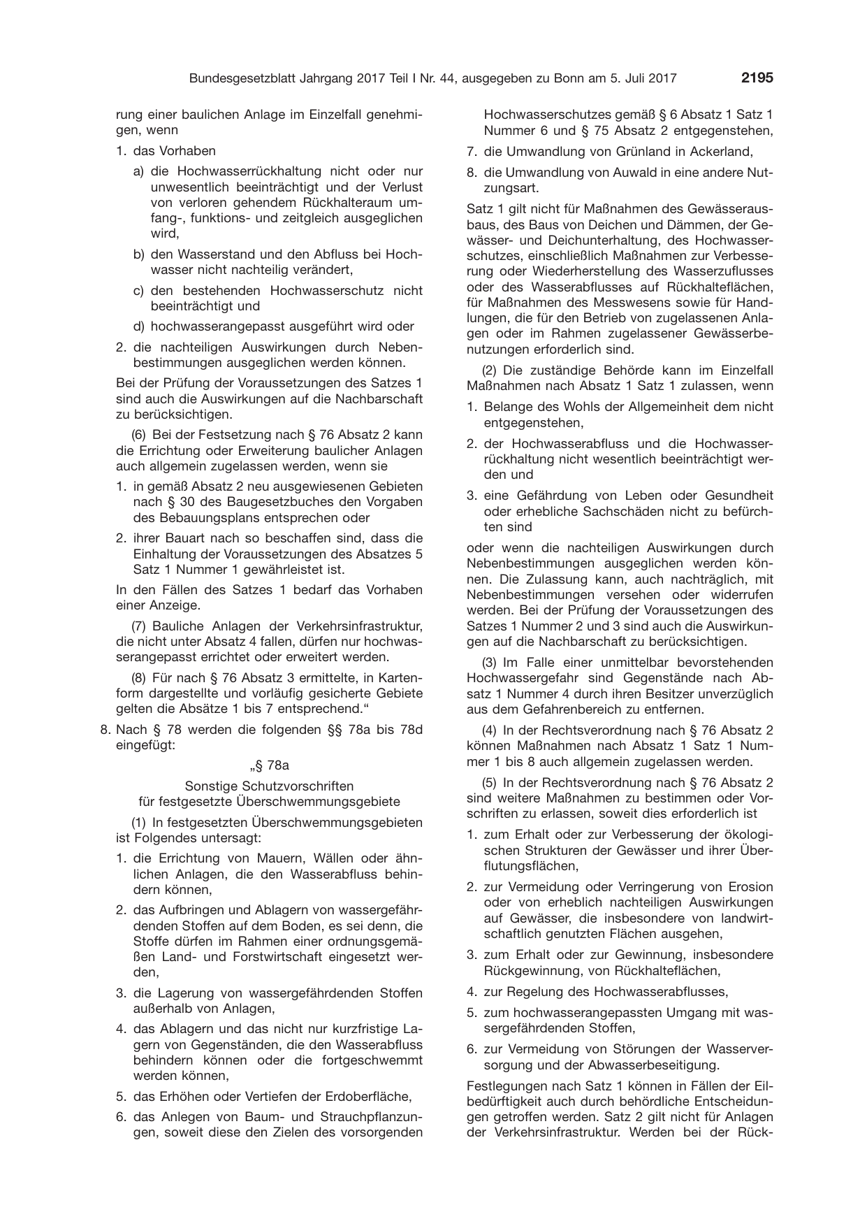 BGBl. 2017, Seite 2195 — Originalseite als Abbildung
