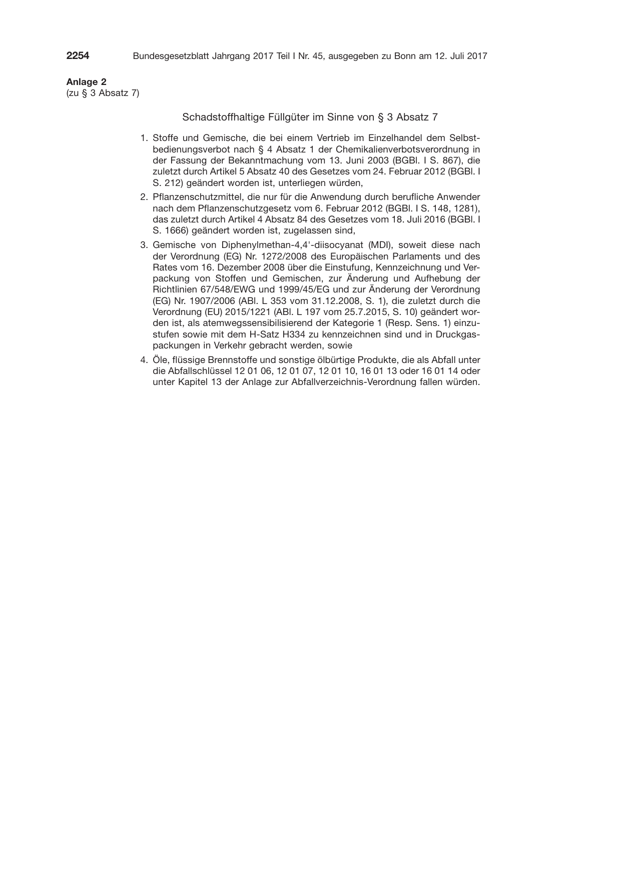 BGBl. 2017, Seite 2254 — Originalseite als Abbildung