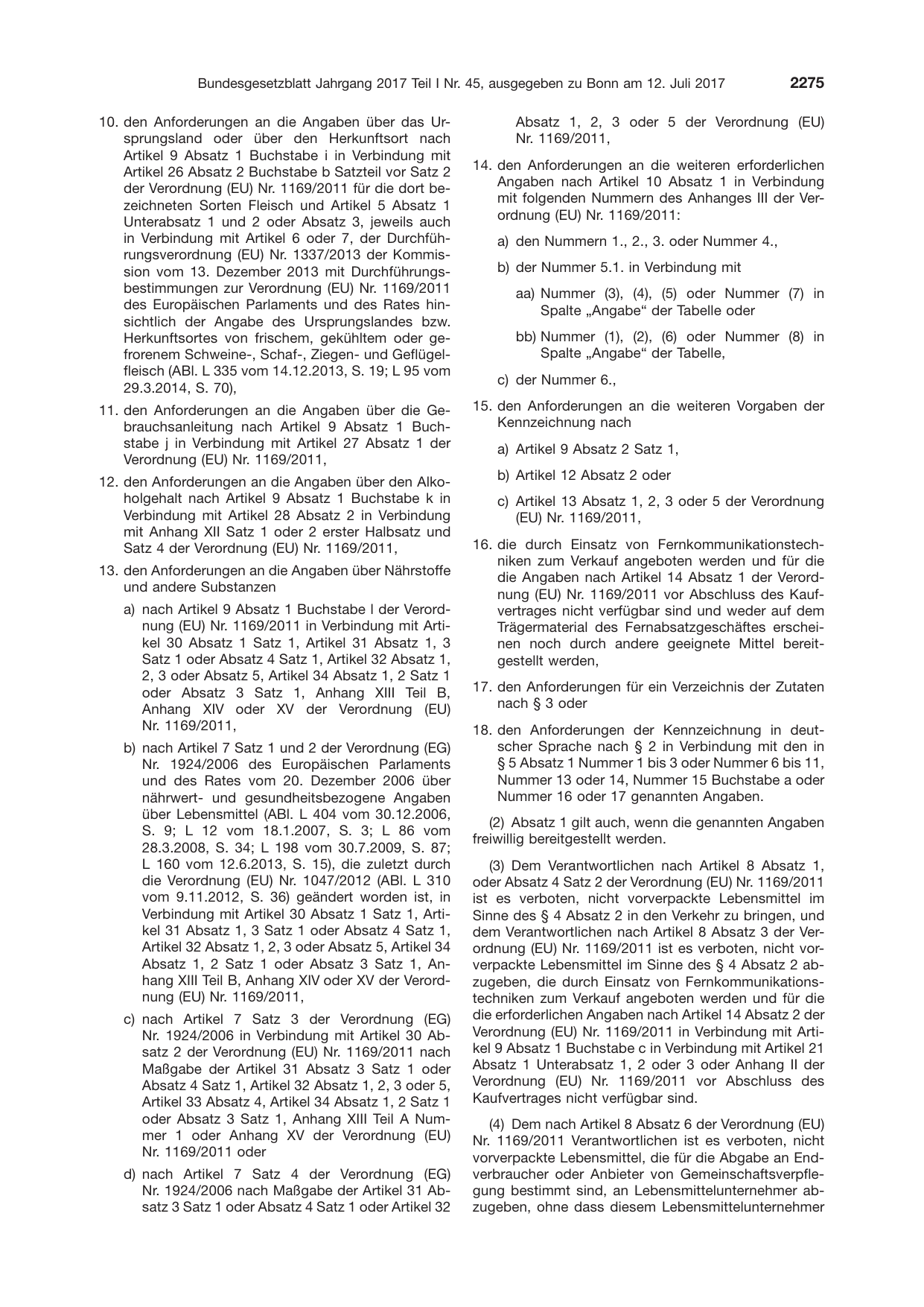 BGBl. 2017, Seite 2275 — Originalseite als Abbildung