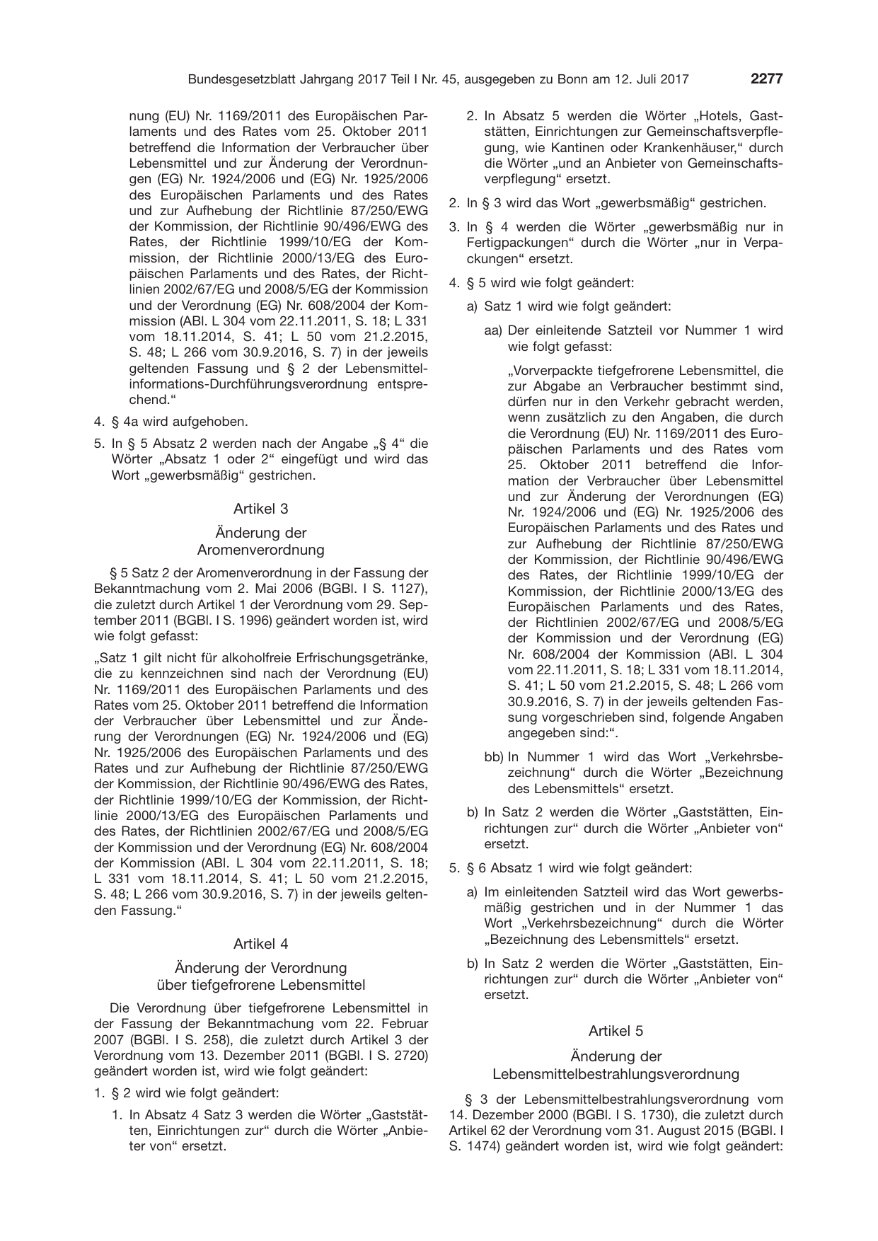 BGBl. 2017, Seite 2277 — Originalseite als Abbildung