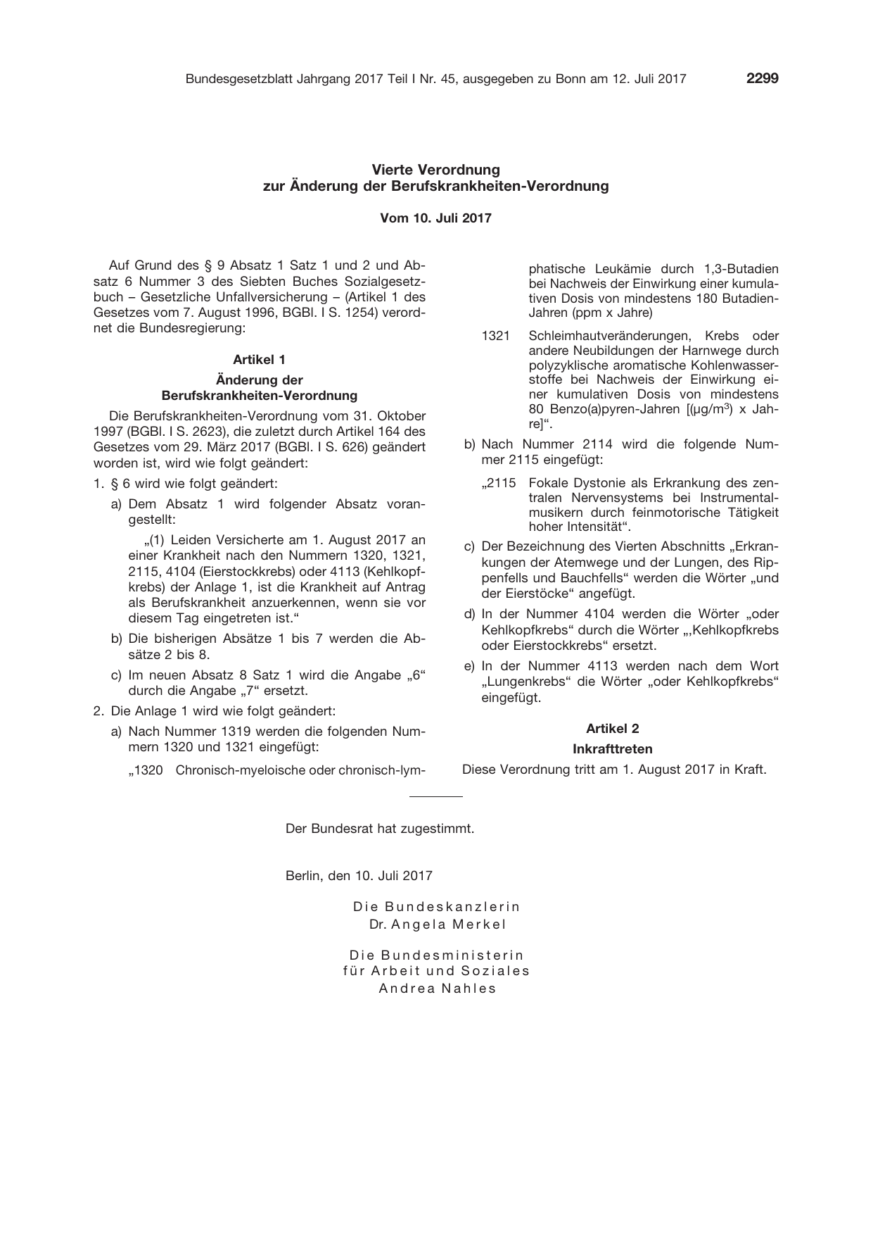 BGBl. 2017, Seite 2299 — Originalseite als Abbildung