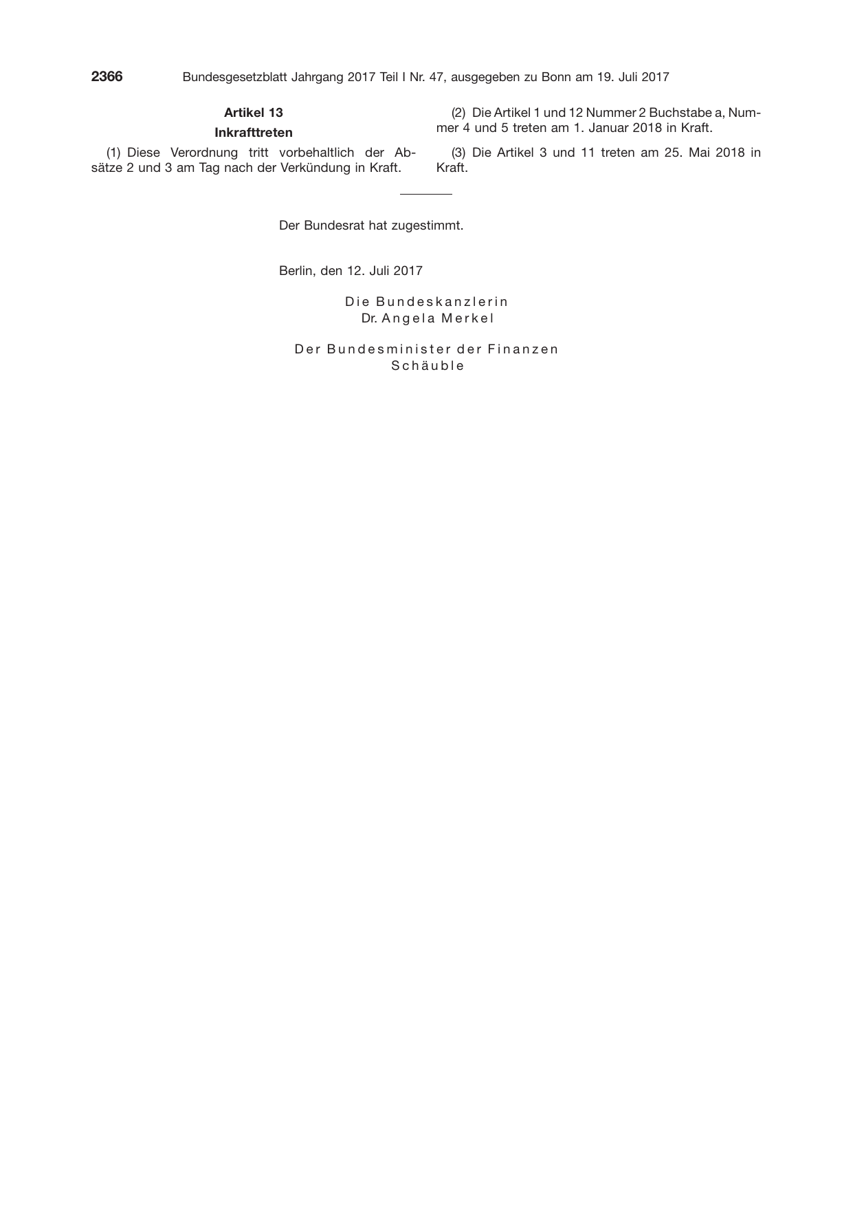 BGBl. 2017, Seite 2366 — Originalseite als Abbildung